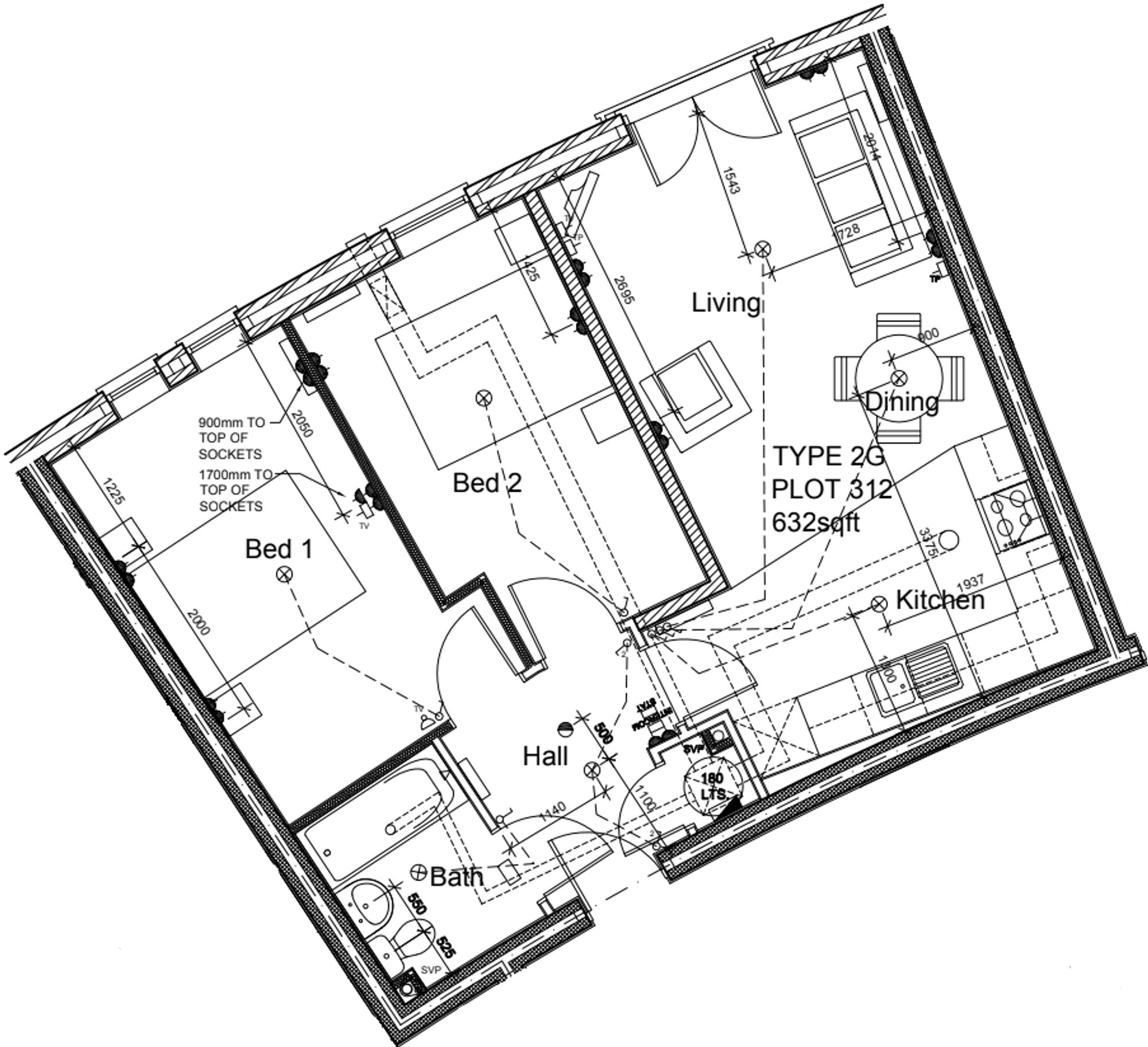 Elmira Way, Salford floorplan