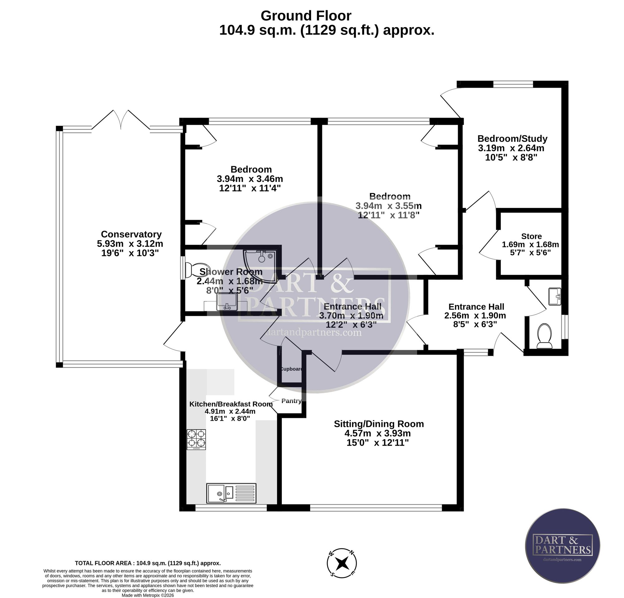 57 Grange Park, Teignmouth floorplan