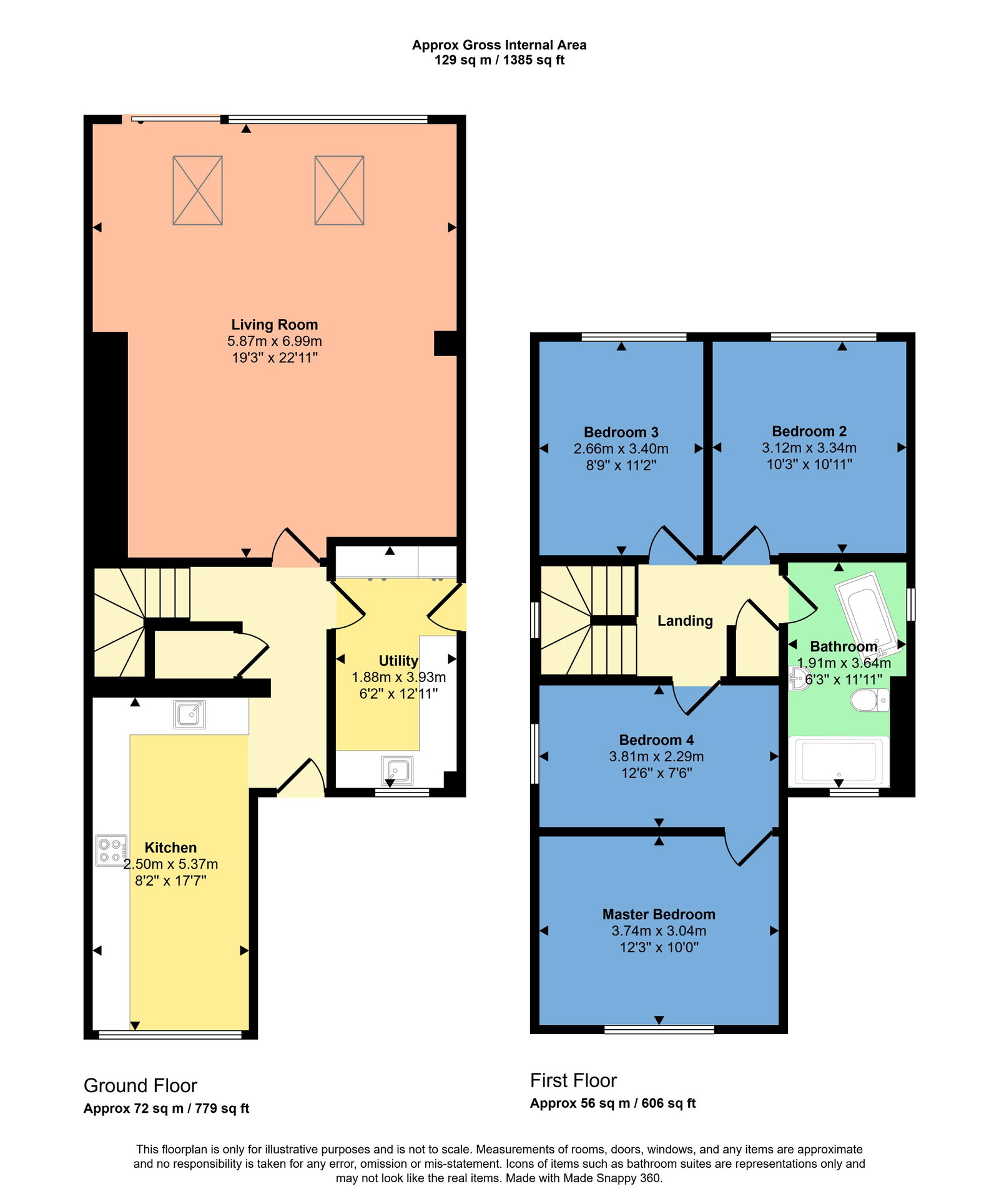 6, Scholars Green, Wigton floorplan