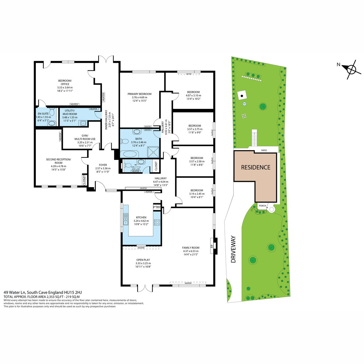 49, Water Lane, South Cave floorplan