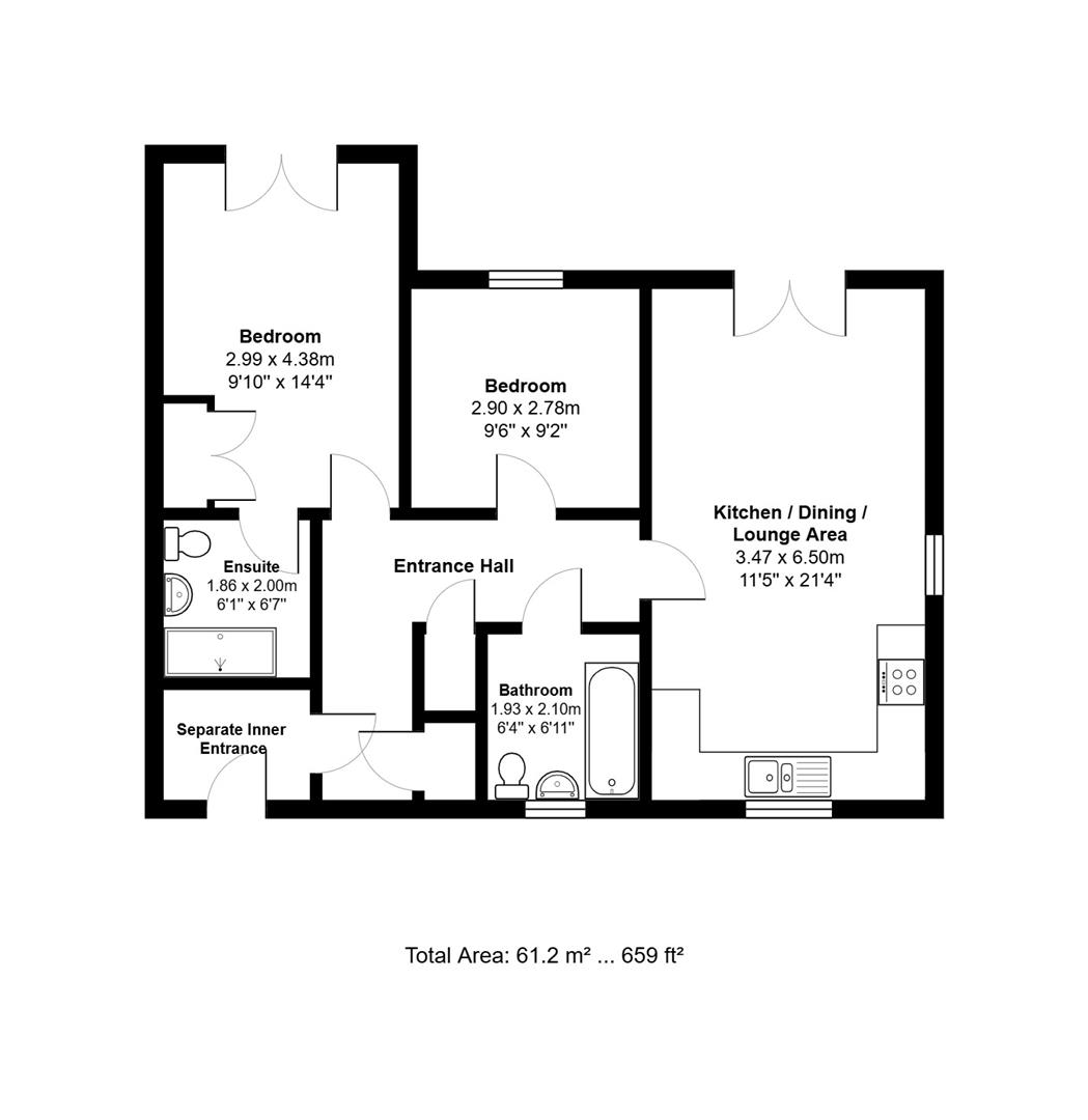 14, Fotheringhay Close, Daventry floorplan