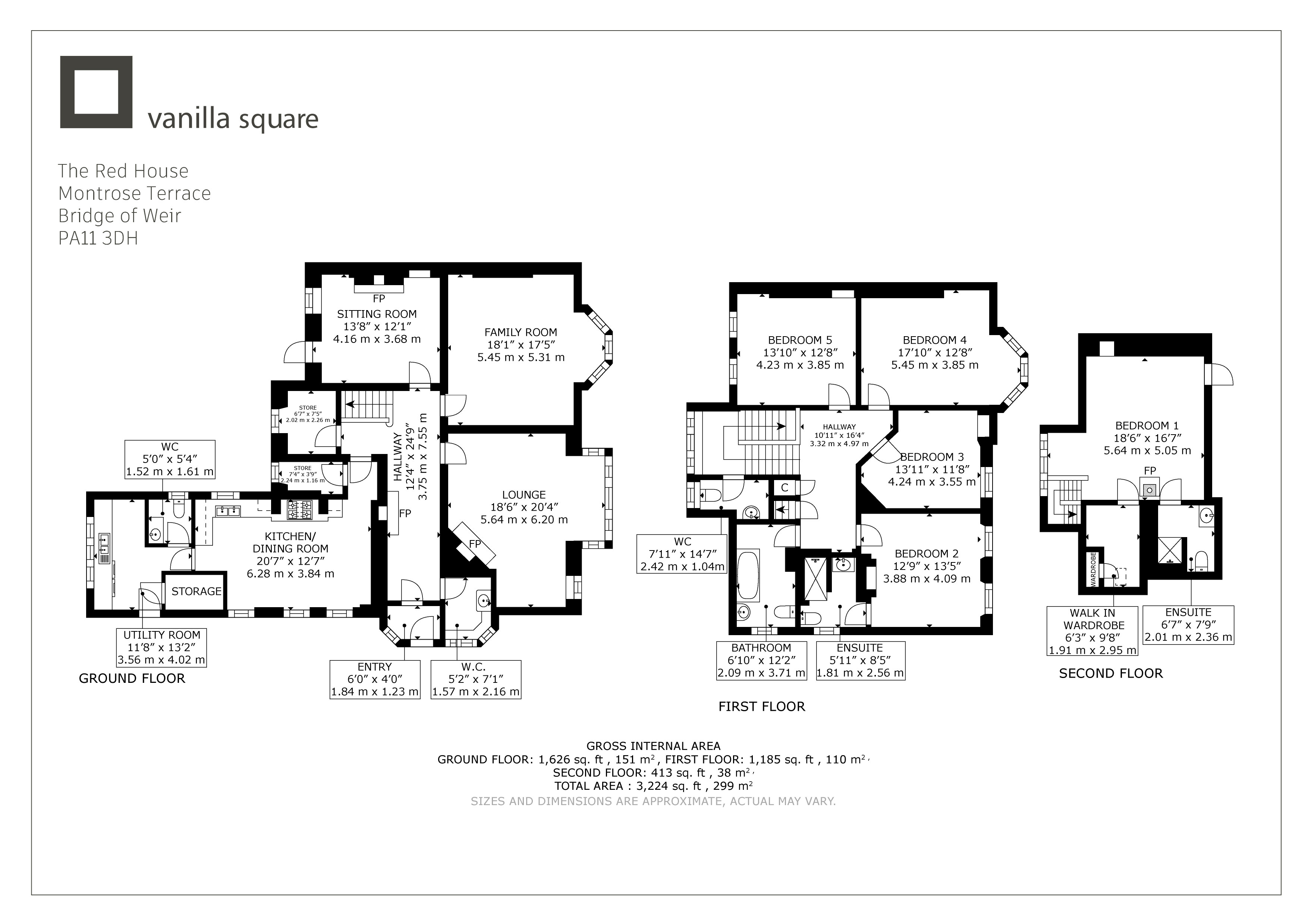 The Red House, Montrose Terrace, Bridge Of Weir floorplan