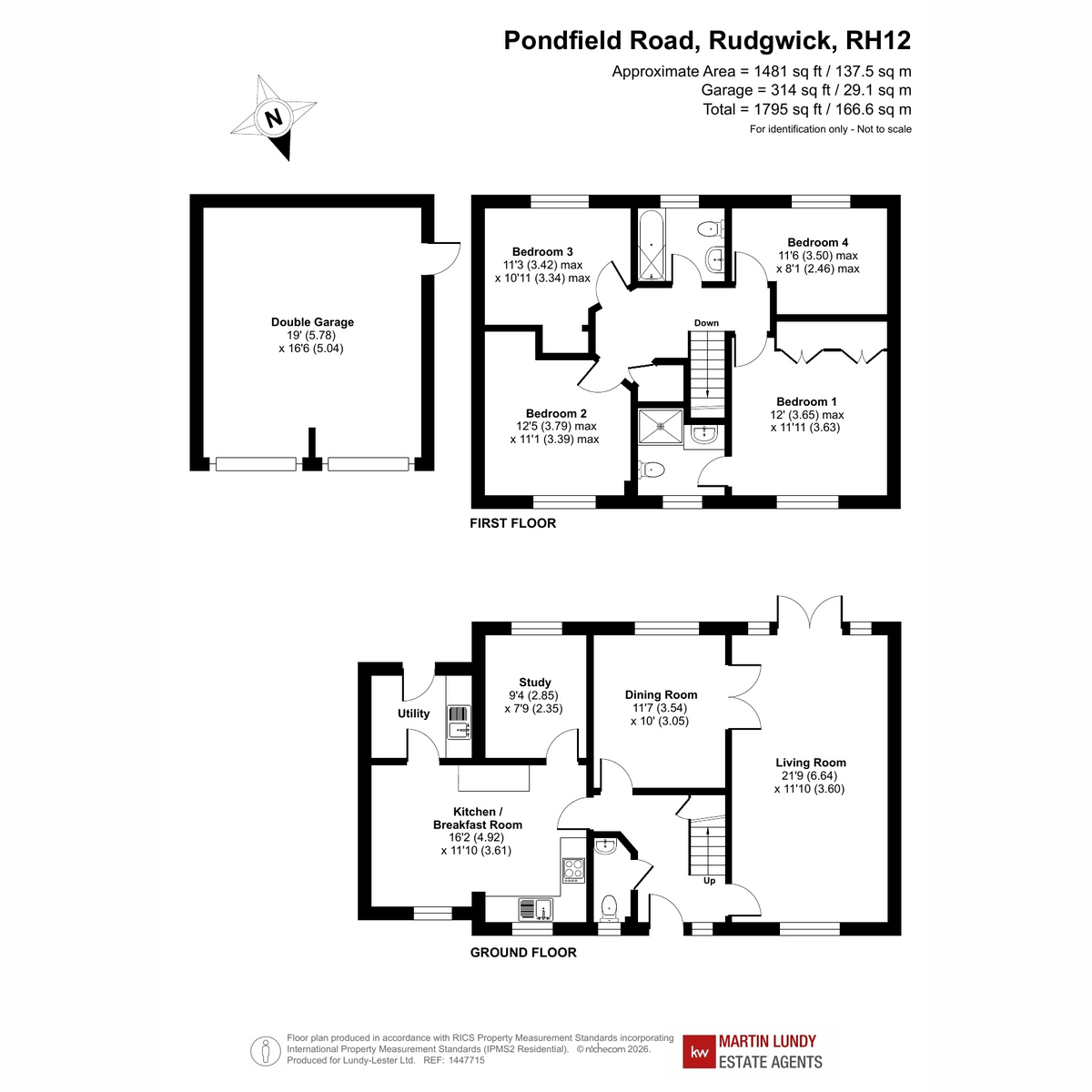 46, Pondfield Road, Horsham floorplan