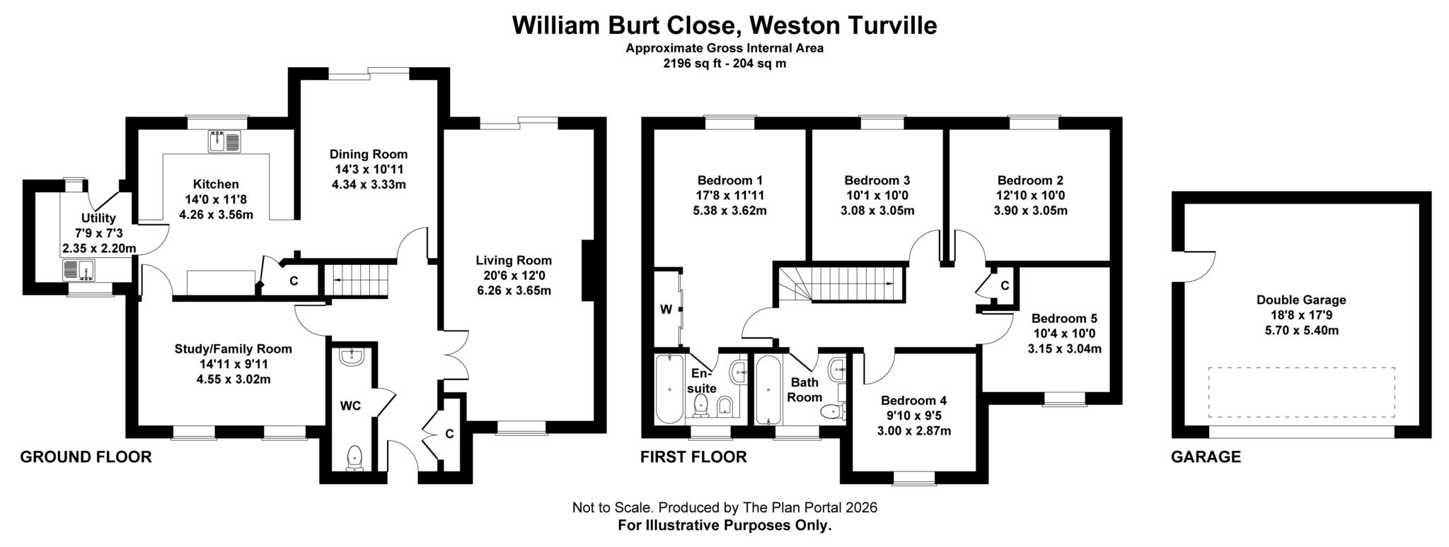 7, William Burt Close, Aylesbury floorplan