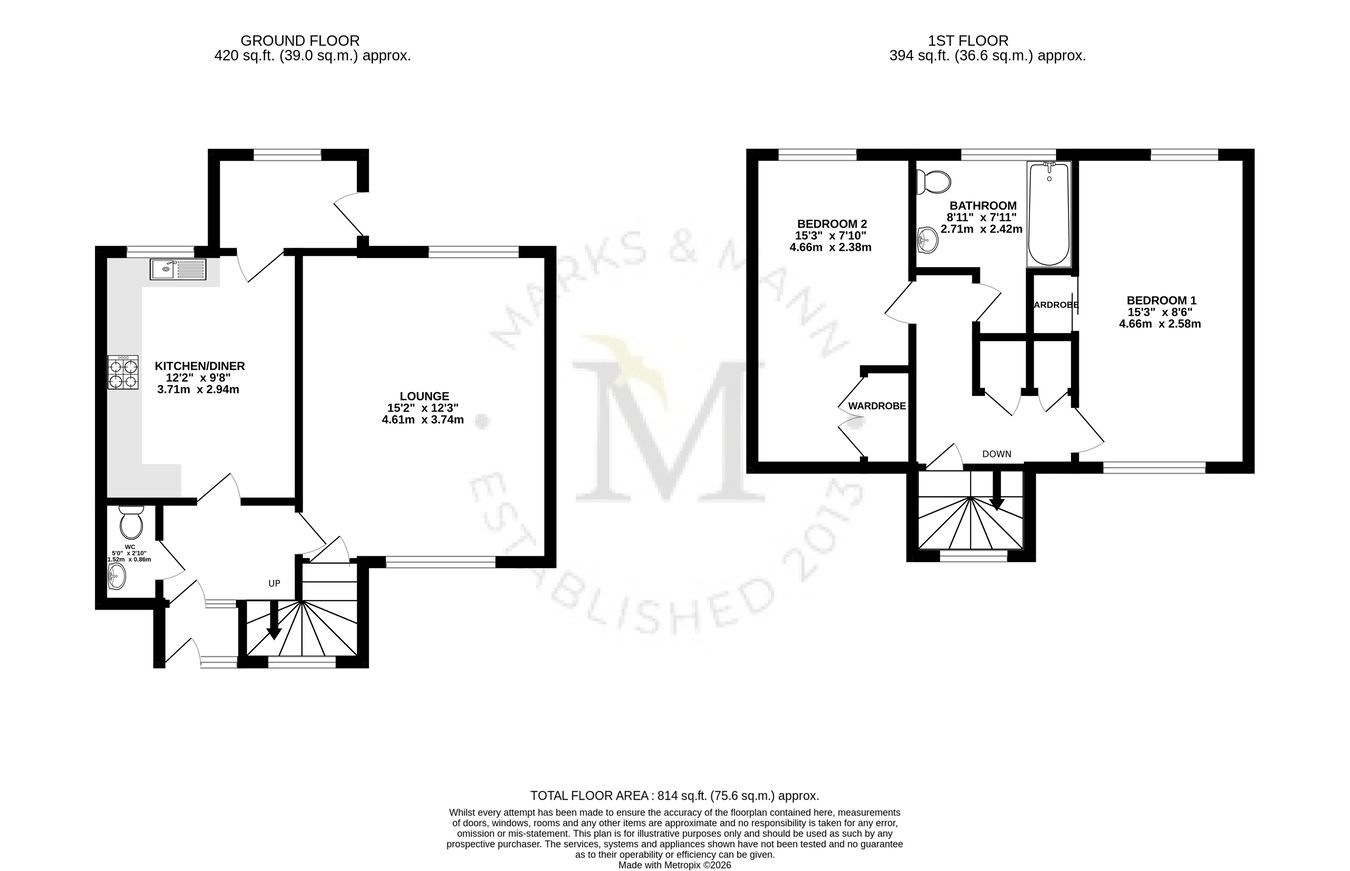 22, Falconer Avenue, Stowmarket floorplan