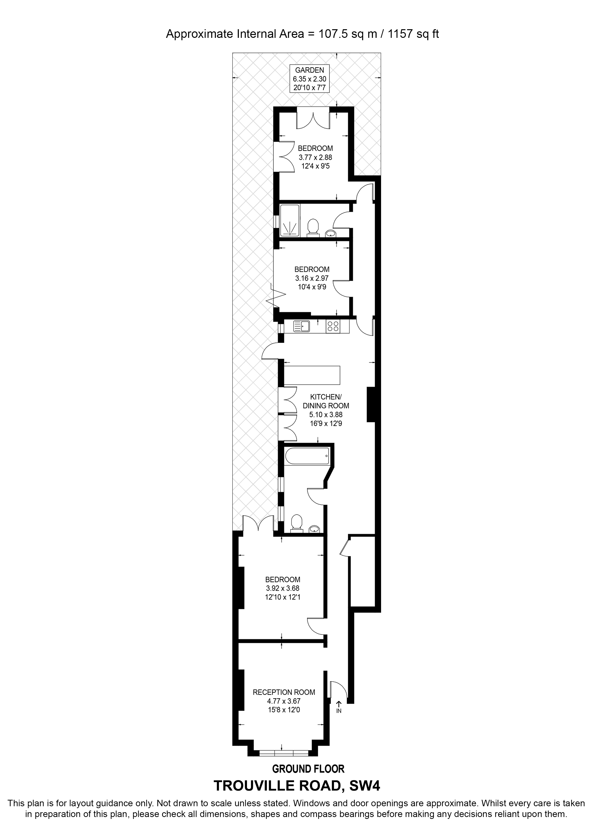 27, Trouville Road, London floorplan