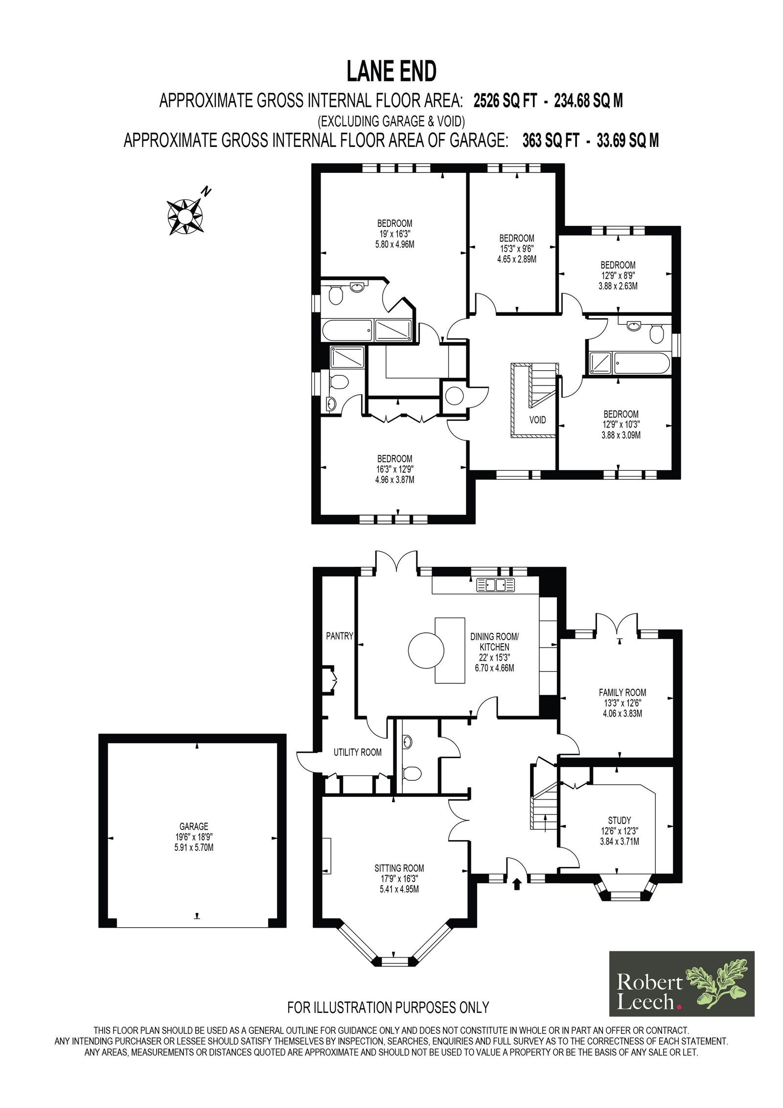 4, Lane End, Lingfield floorplan