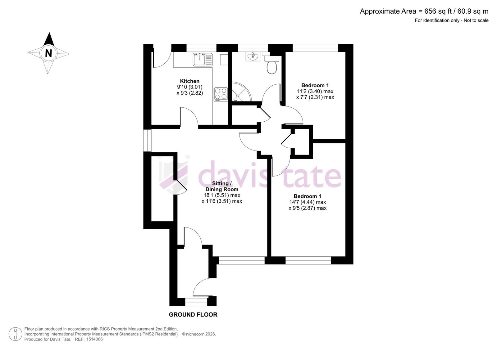 14, Wood Lane, Reading floorplan