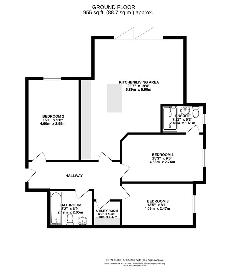 Apartment 4, 41, Shenfield Road, Brentwood floorplan