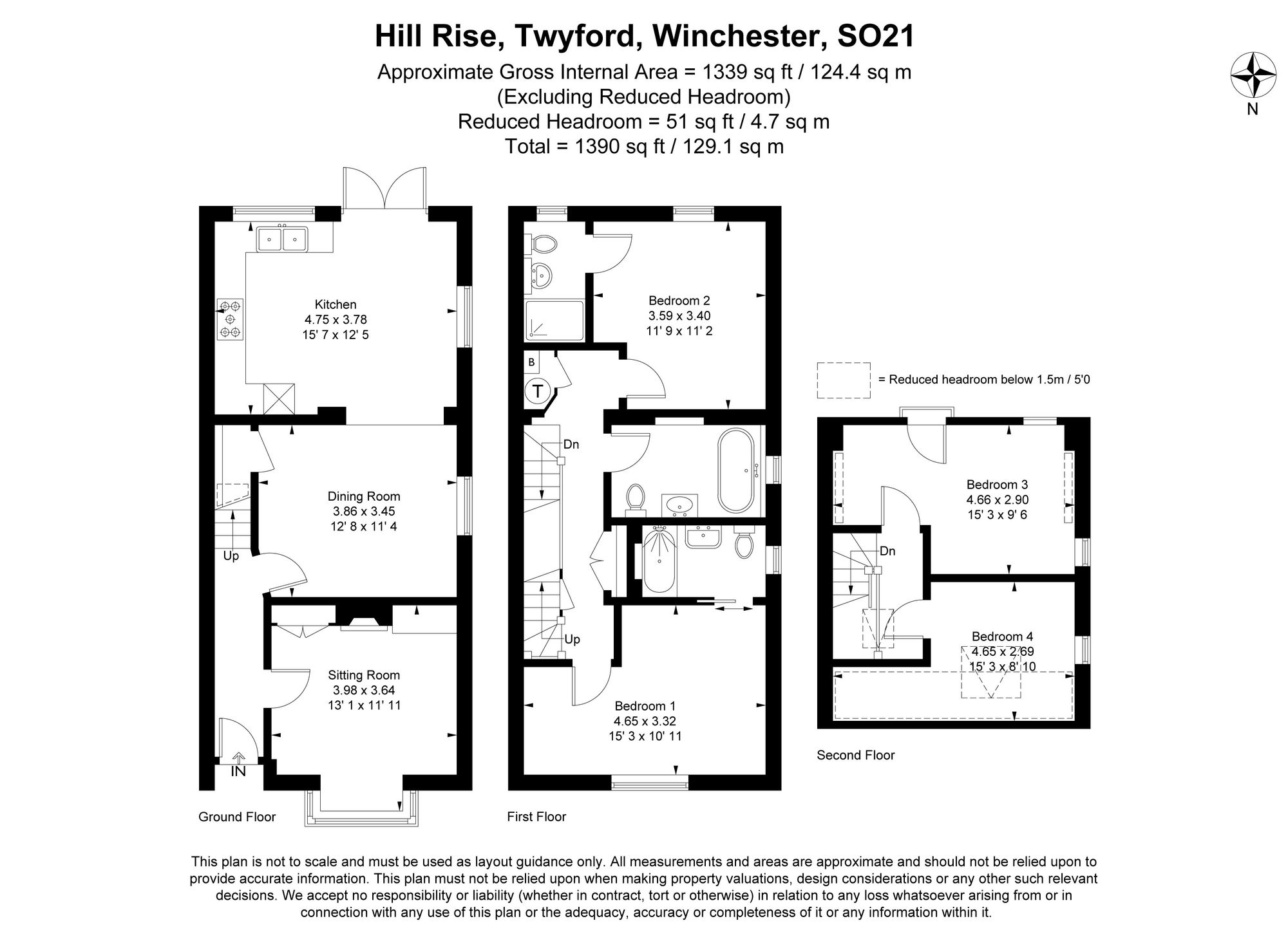1 Hill Rise, Winchester floorplan