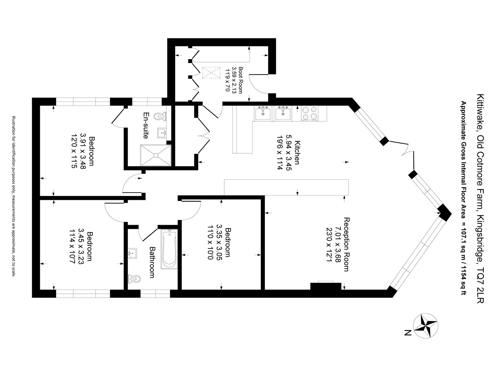 Old Cotmore Farm,Kittiwake, Kingsbridge floorplan