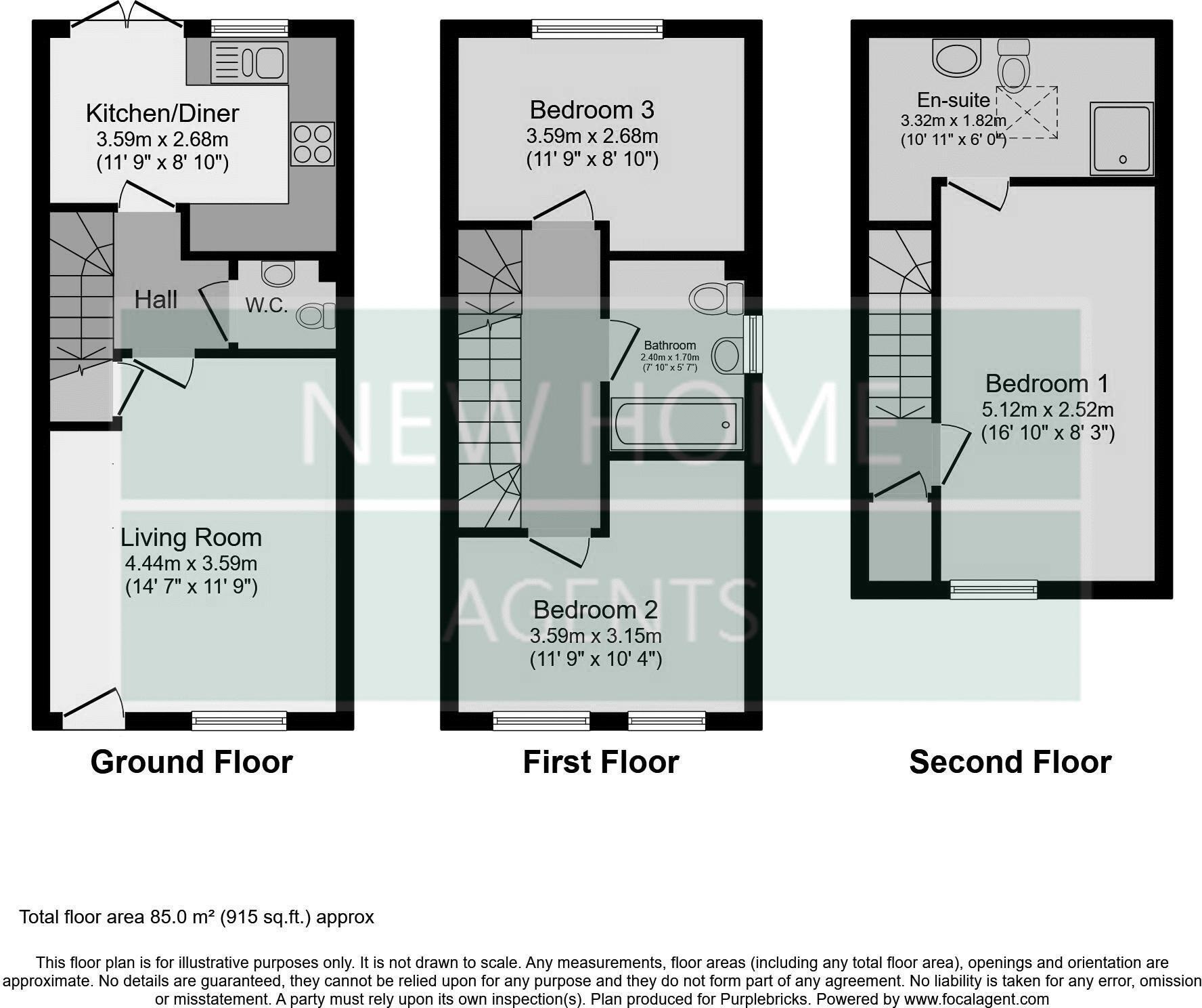 17, Mandarin Close, Nottingham floorplan