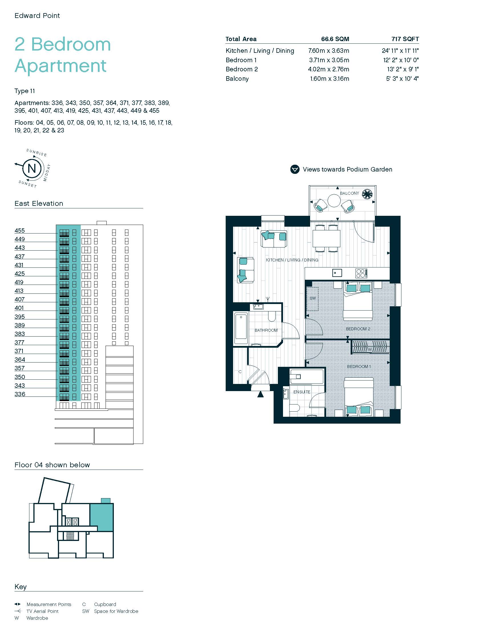 Flat 54 59, London Road, Barking floorplan