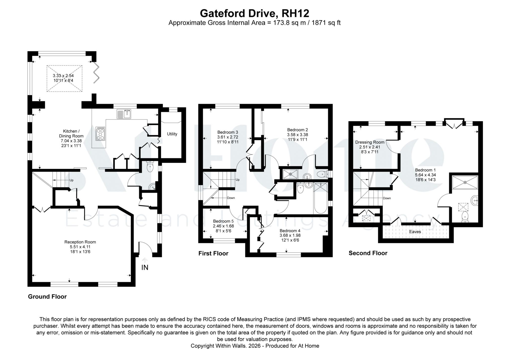 14, Gateford Drive, Horsham floorplan