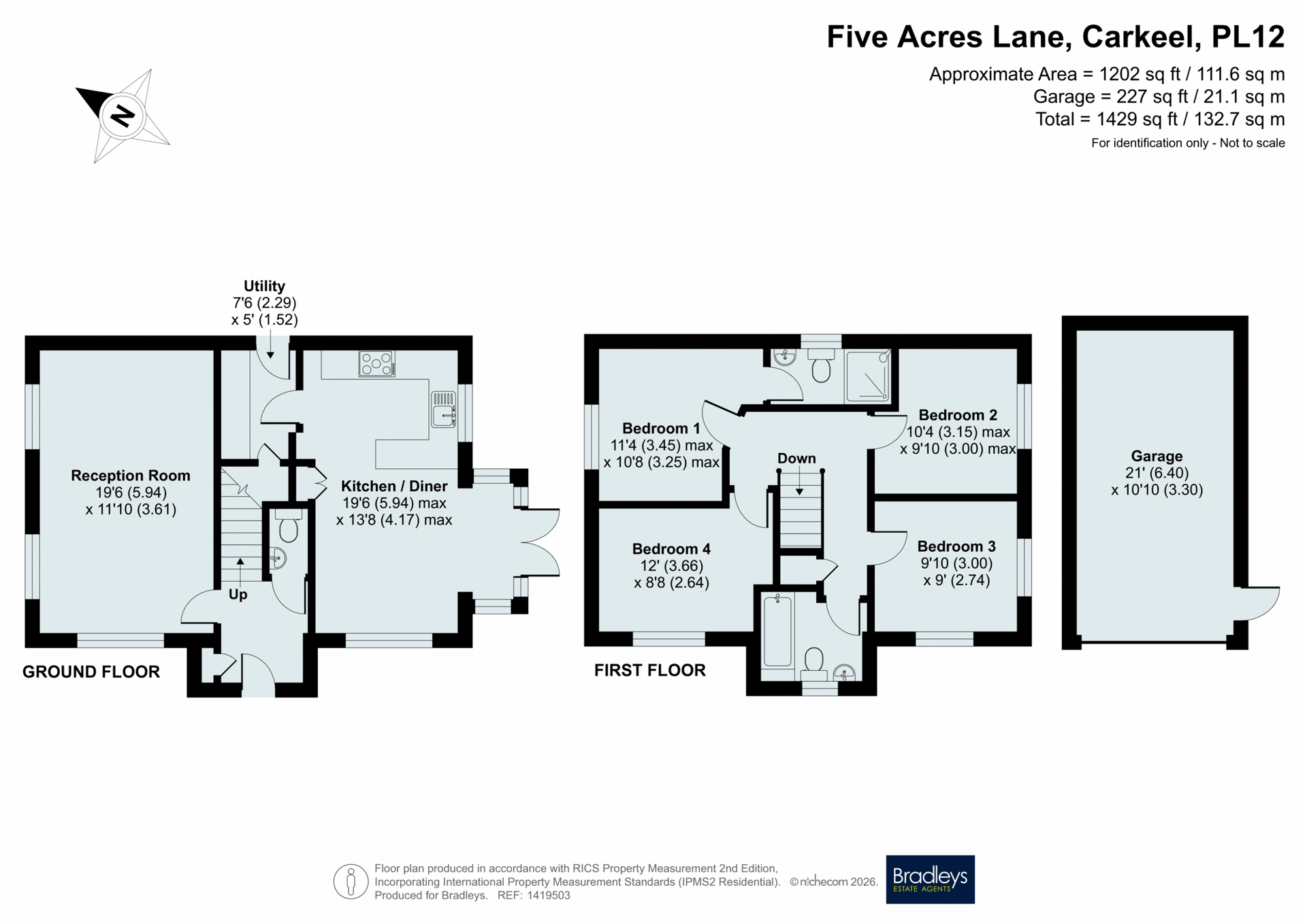 8 Five Acres Lane, Carkeel Saltash Cornwall, Saltash floorplan