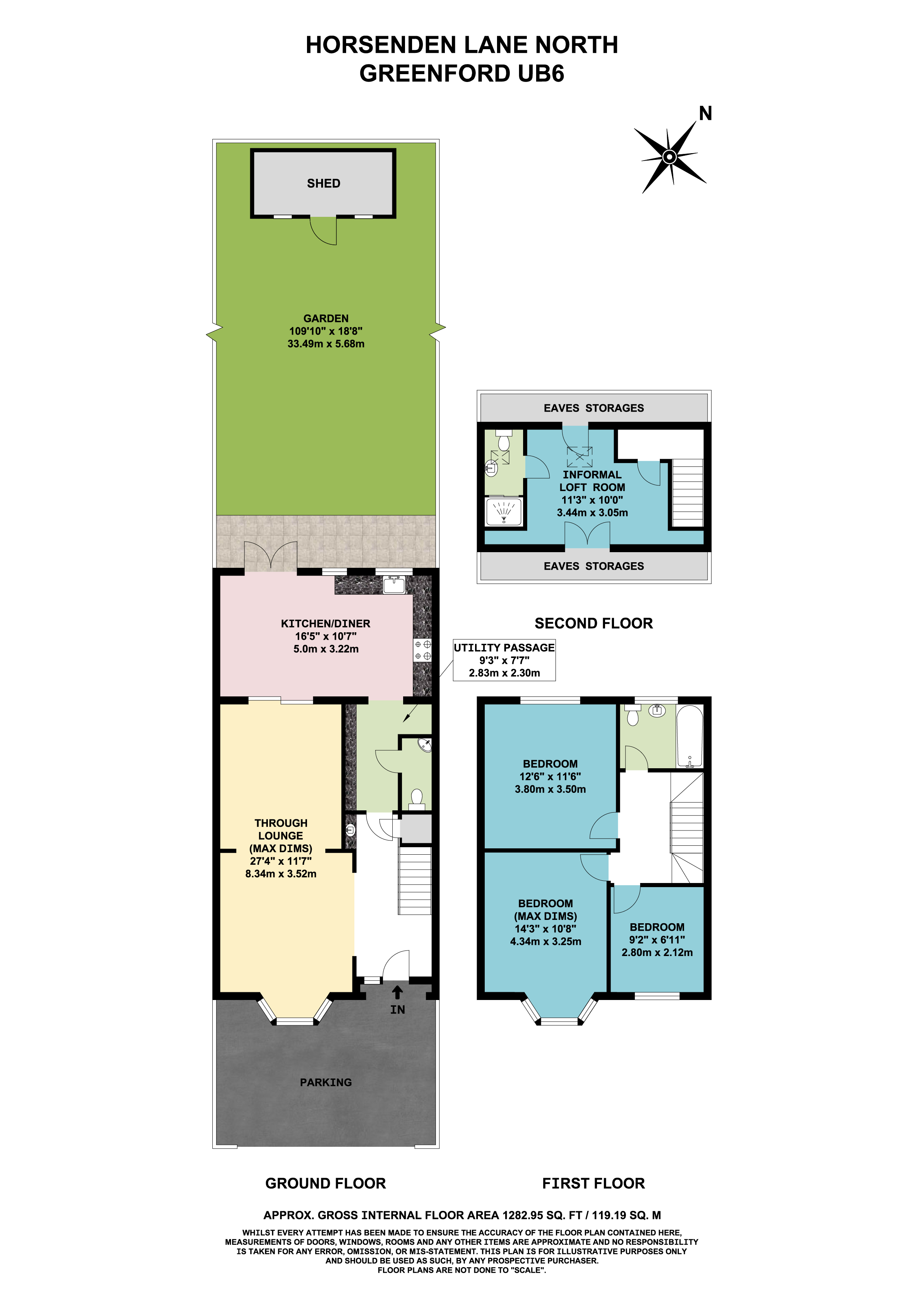 3 Bedrooms Terraced house for sale in Horsenden Lane North, London UB7