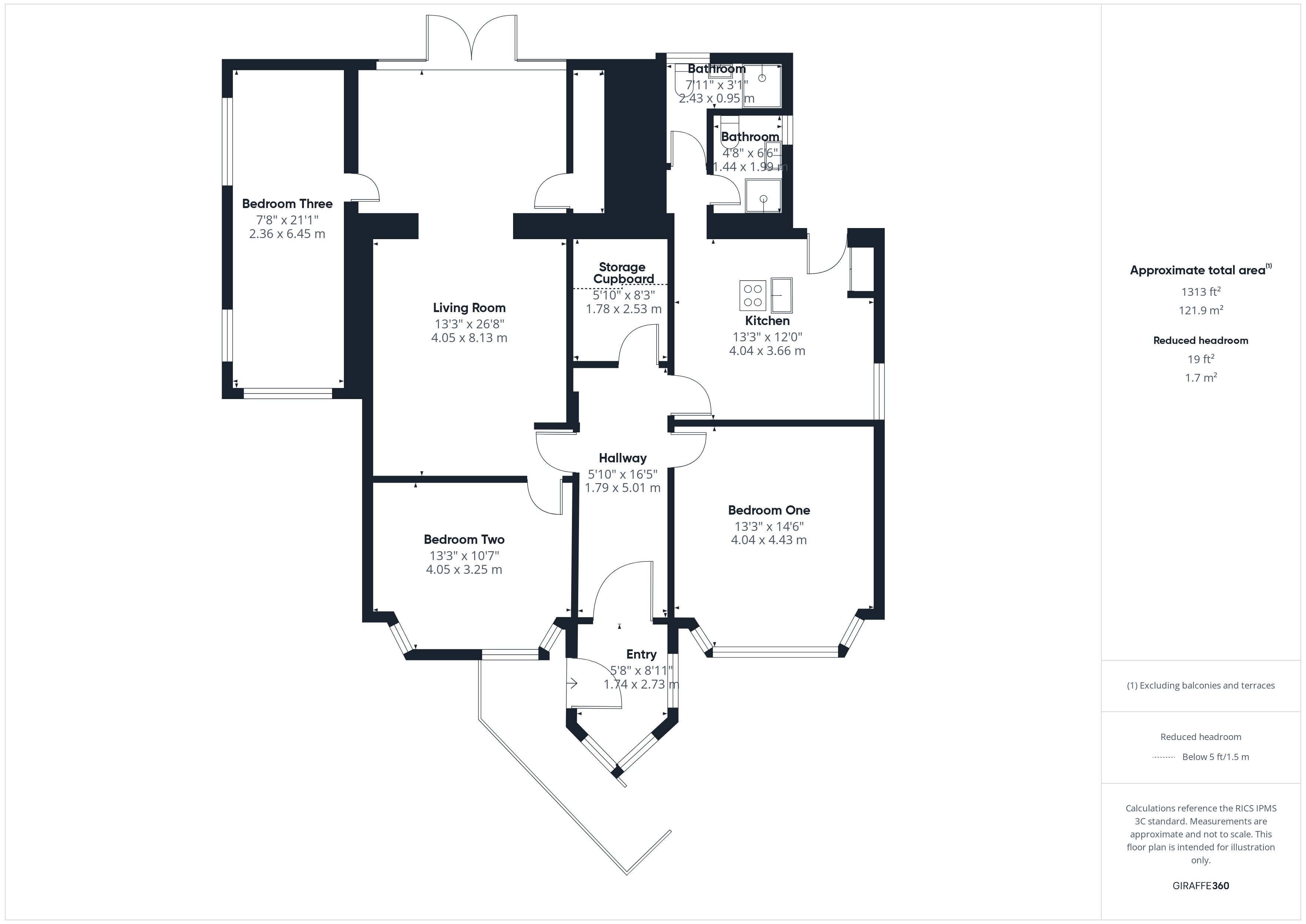 Ground Floor Flat, 42, Ocean View Road, Bude floorplan