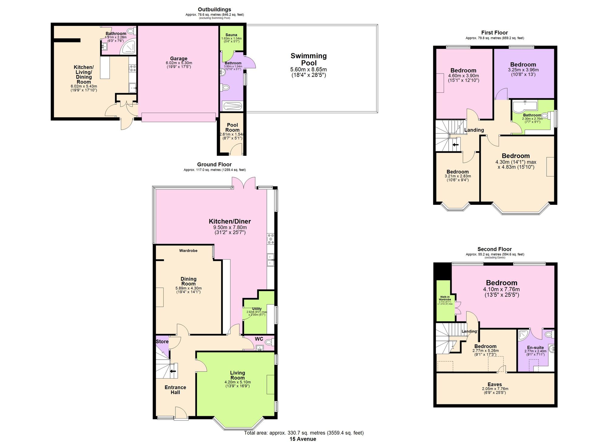 15 The Avenue, Loughton floorplan