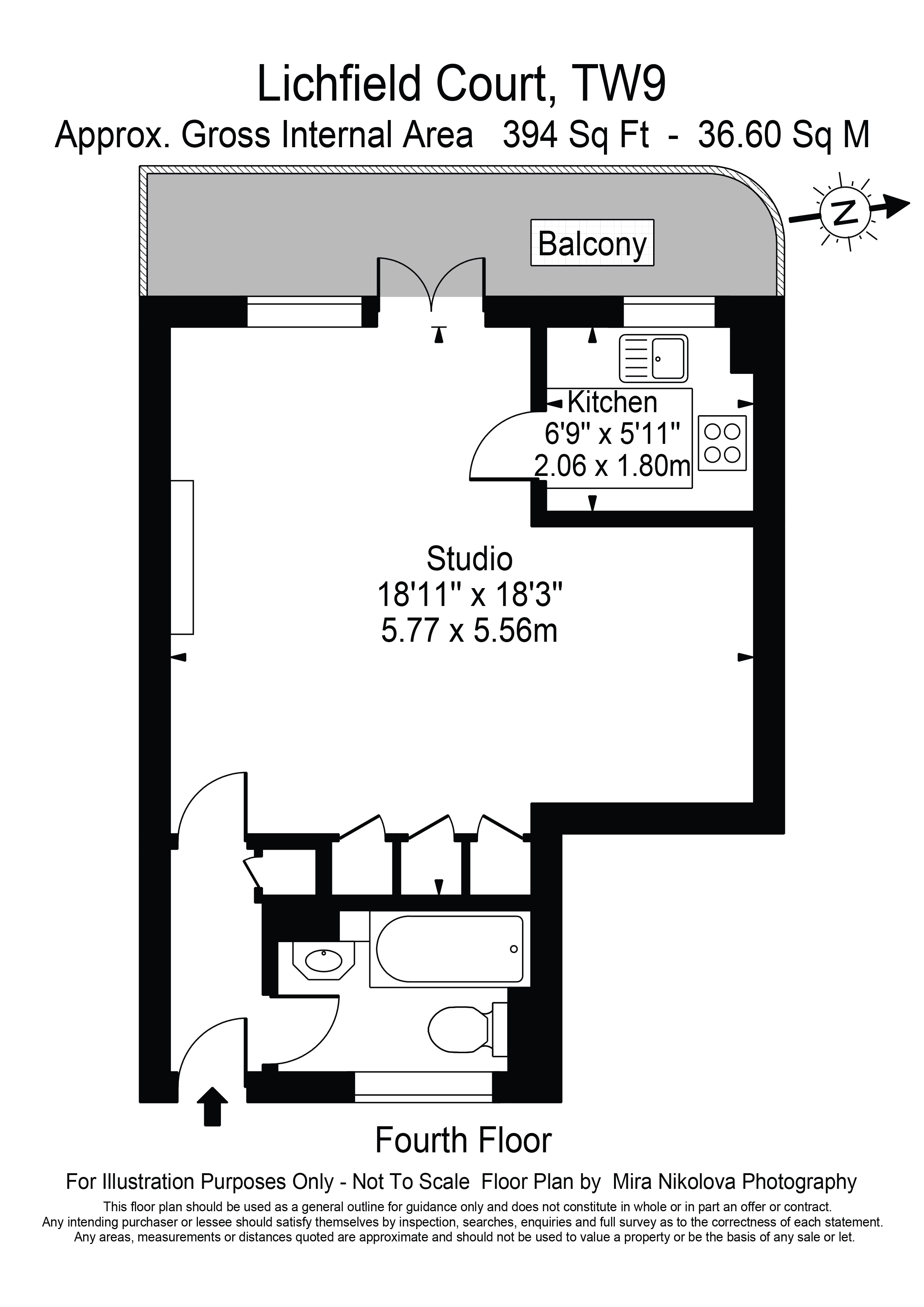 184 Lichfield Court, Sheen Road, Richmond floorplan