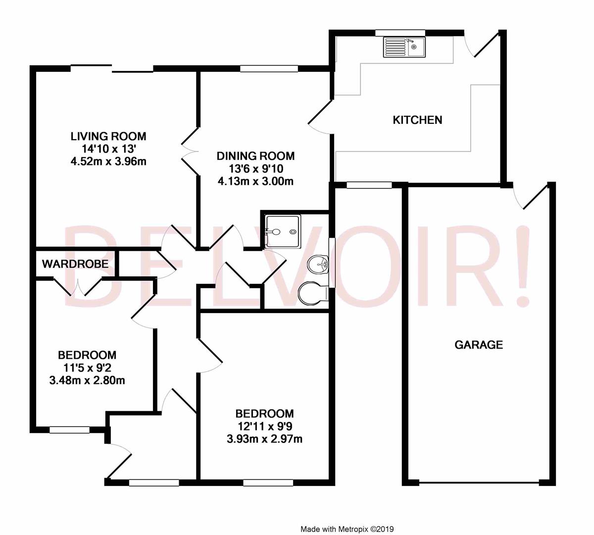 2 Bedrooms Semi-detached bungalow for sale in Foyle Park, Basingstoke RG21