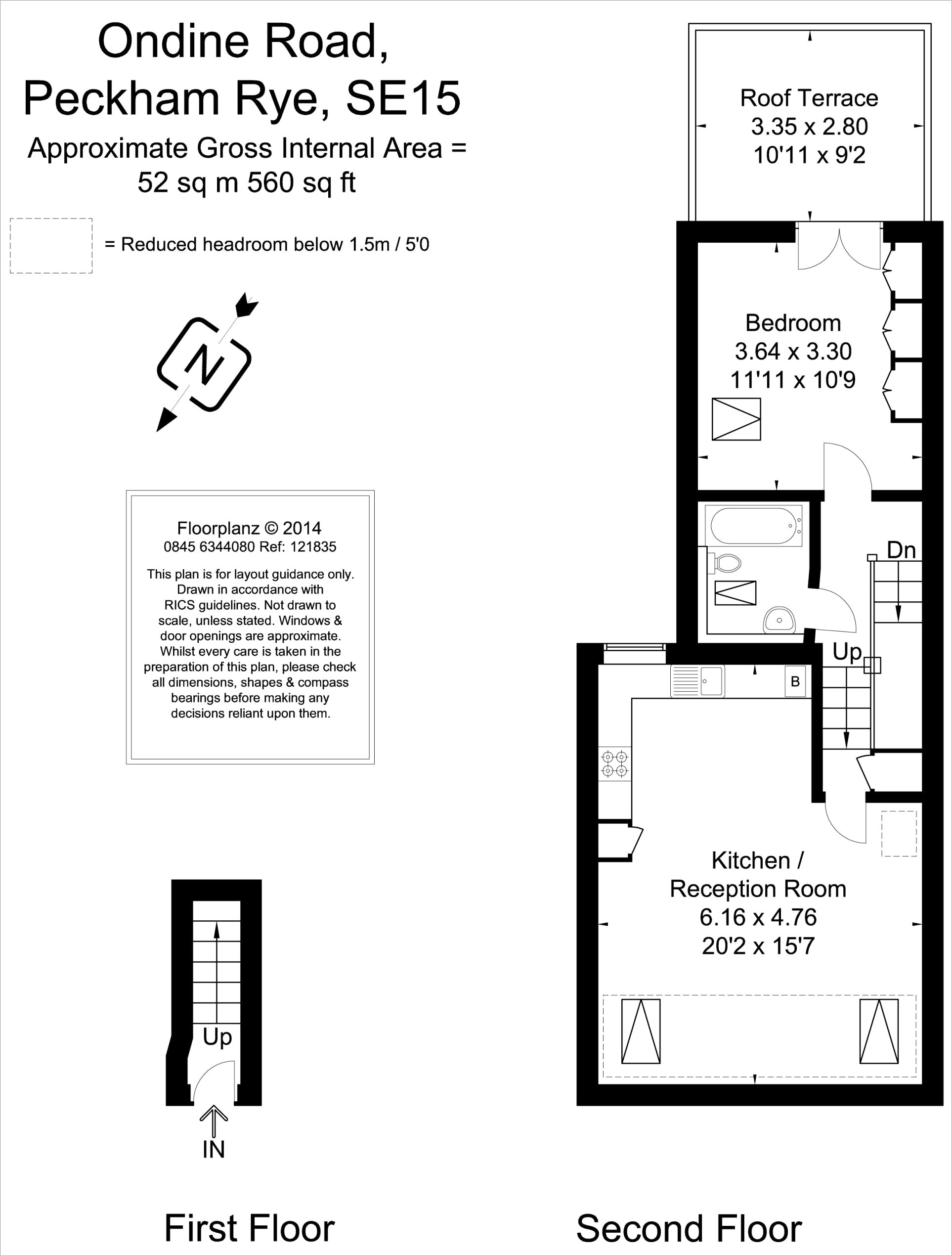 Flat 3, 16, Ondine Road, Peckham Rye floorplan