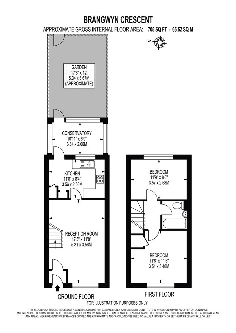 264, Brangwyn Crescent, Colliers Wood floorplan