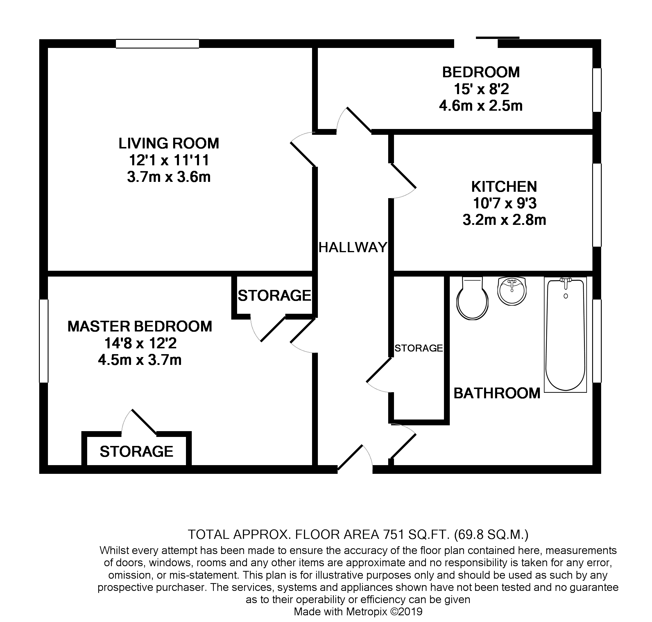 2 Bedrooms Flat for sale in Cheryl Court, Uplands Road, Clacton-On-Sea CO15