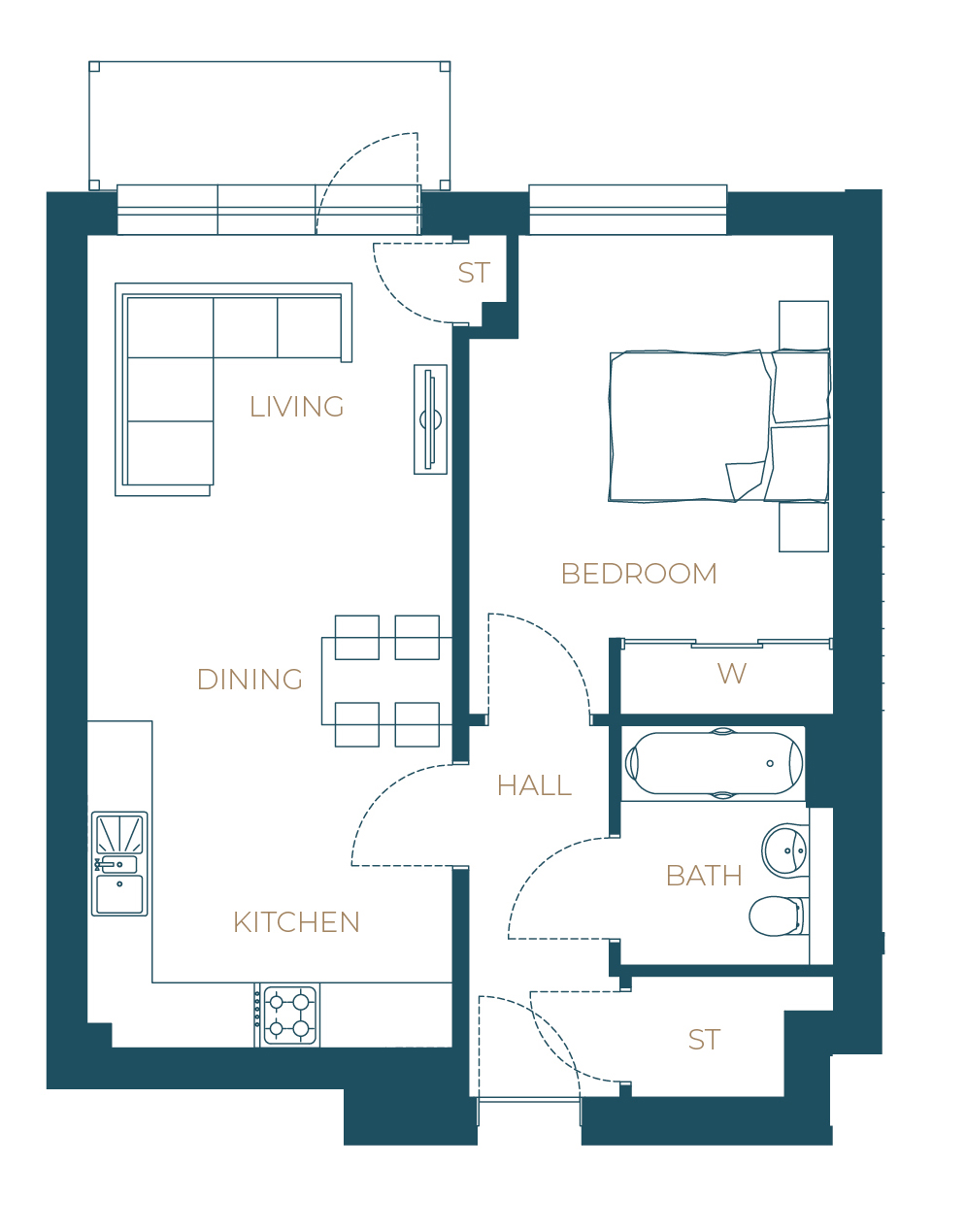 Plot 111 The Dalgety, Forthview, Ferrymuir Gait, South Queensferry floorplan