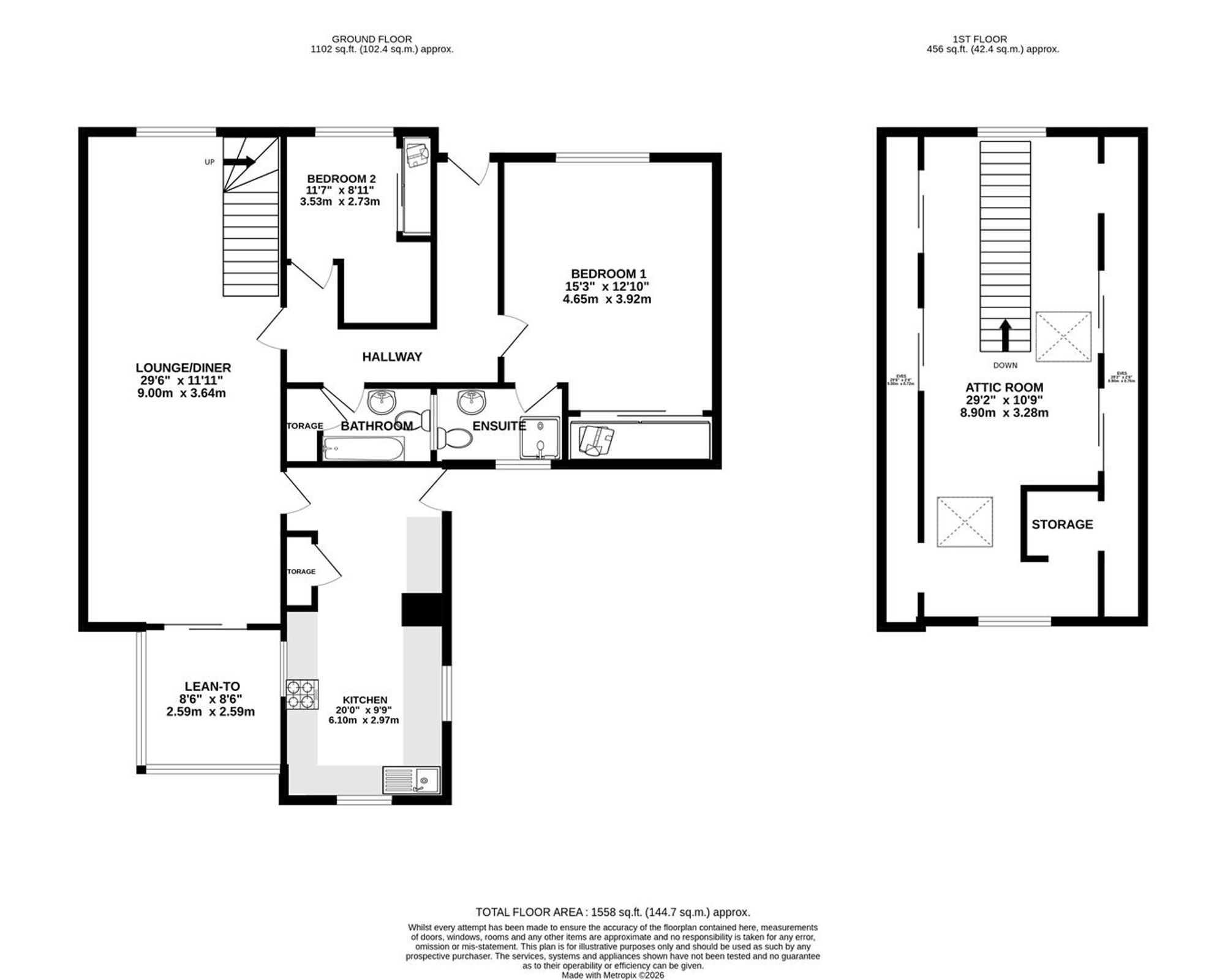 56, Elliott Drive, Chesterfield floorplan