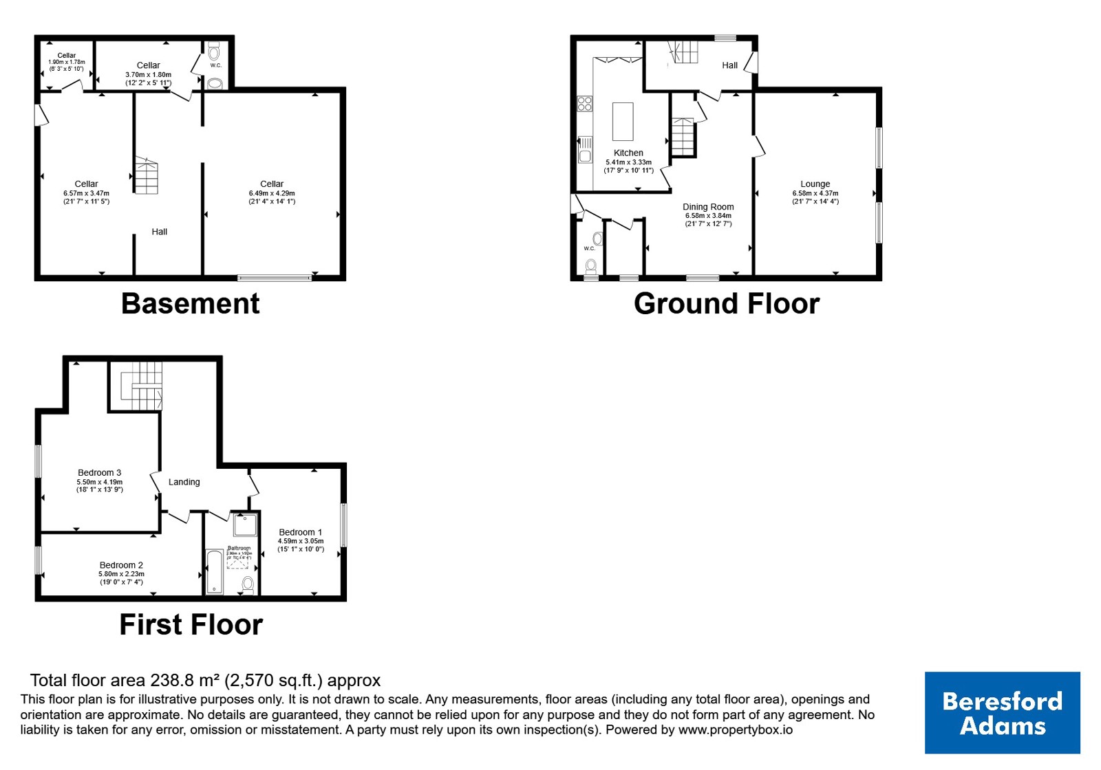 2, New Street, Deeside floorplan