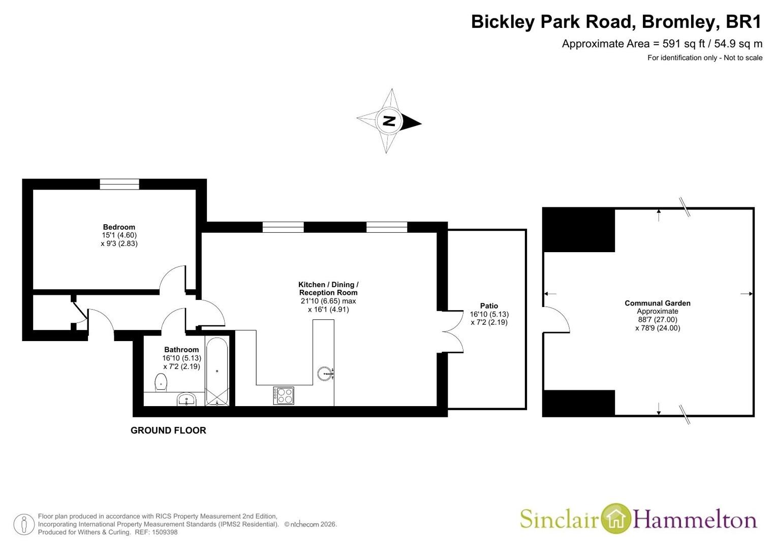 Flat 1, Durley Lodge, Bickley Park Road, Bickley floorplan