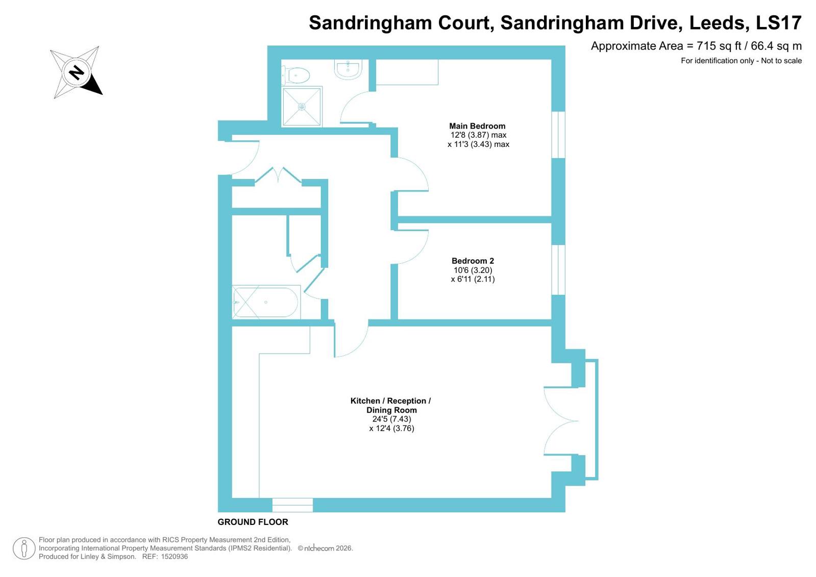 16, Sandringham Court, Moortown floorplan