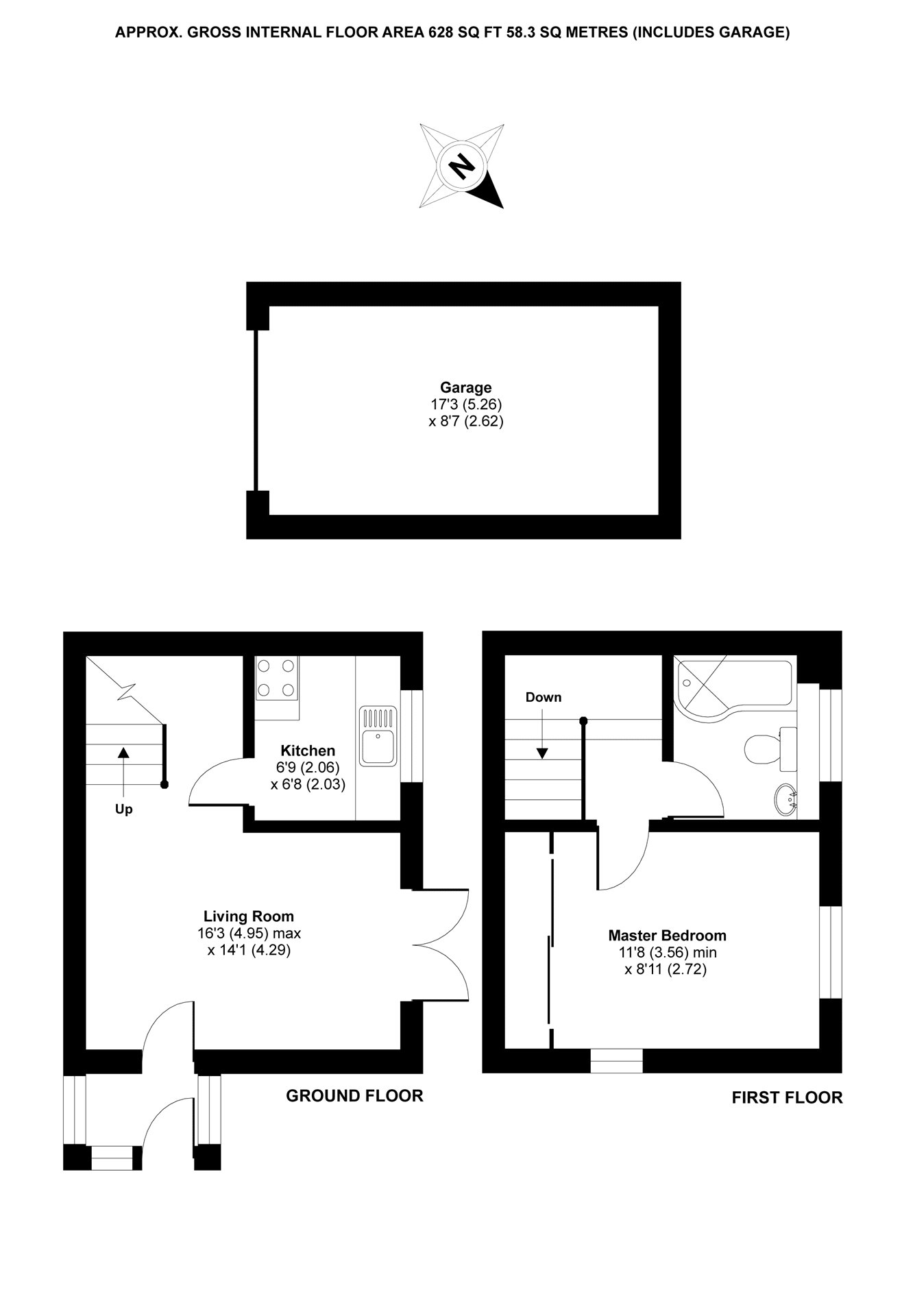 1 Bedrooms End terrace house for sale in Gatcombe Close, Calcot, Reading, Berkshire RG31