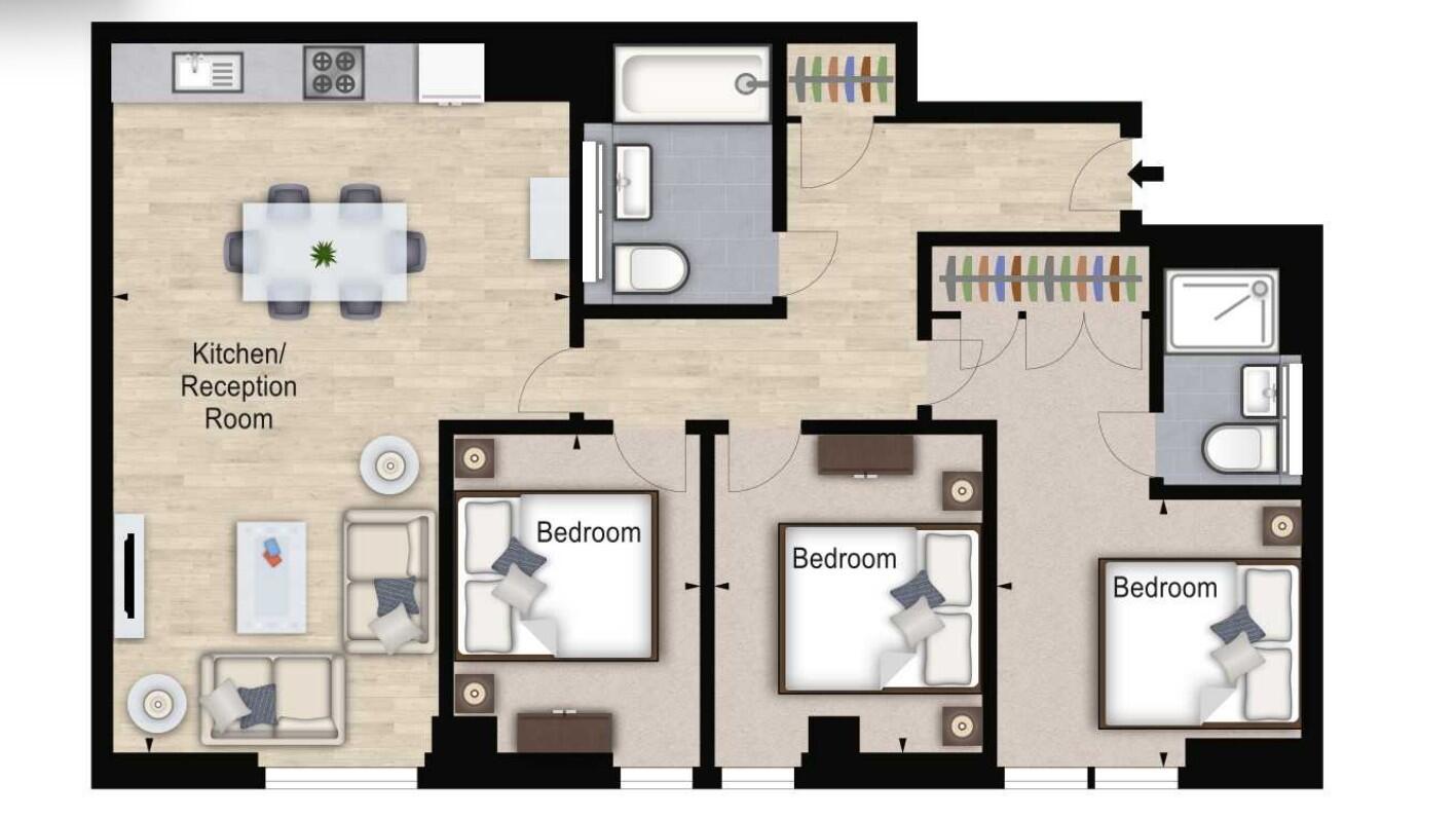 Merchant Square East,Edgware Road, London floorplan