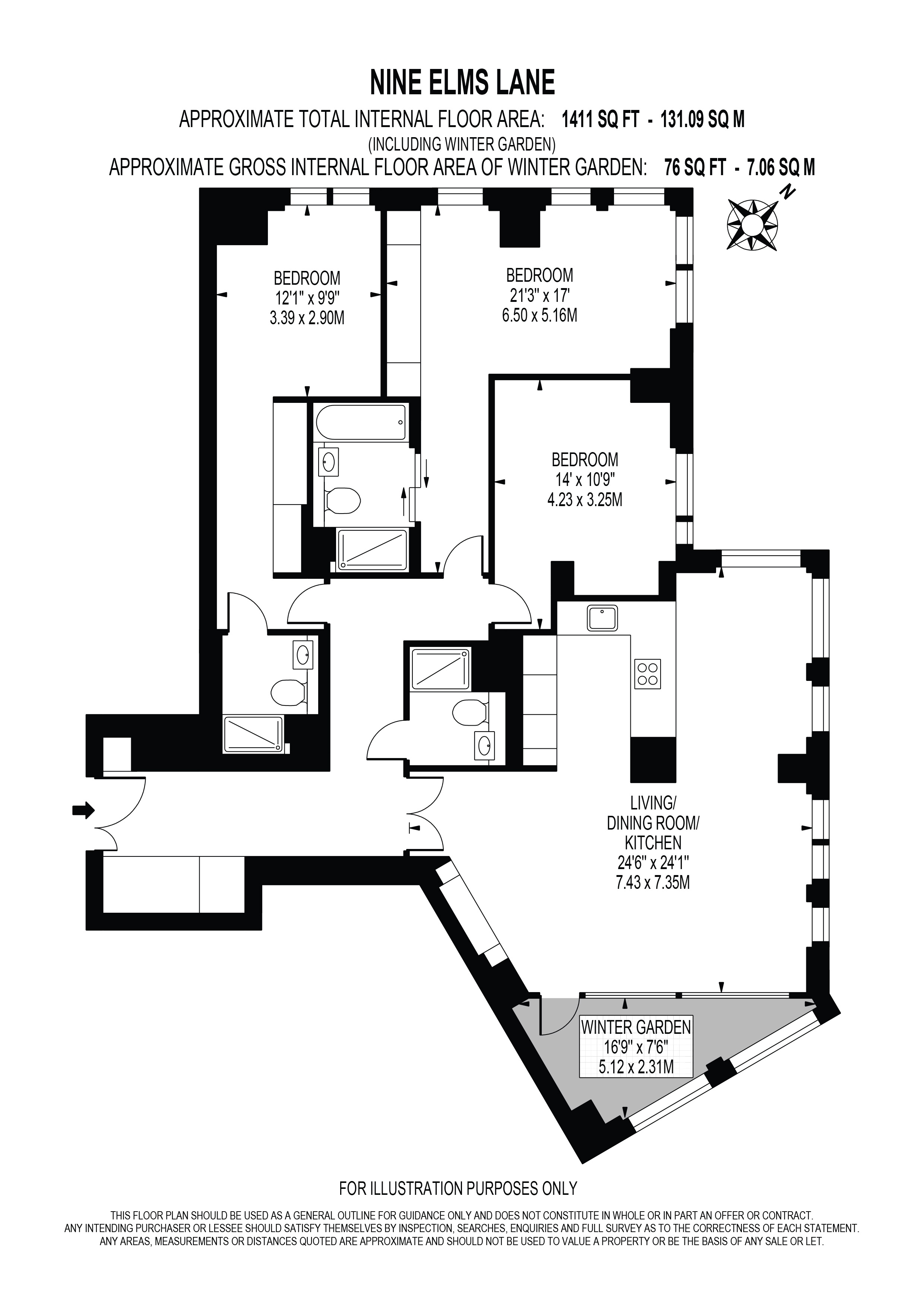 Nine Elms Lane, London floorplan