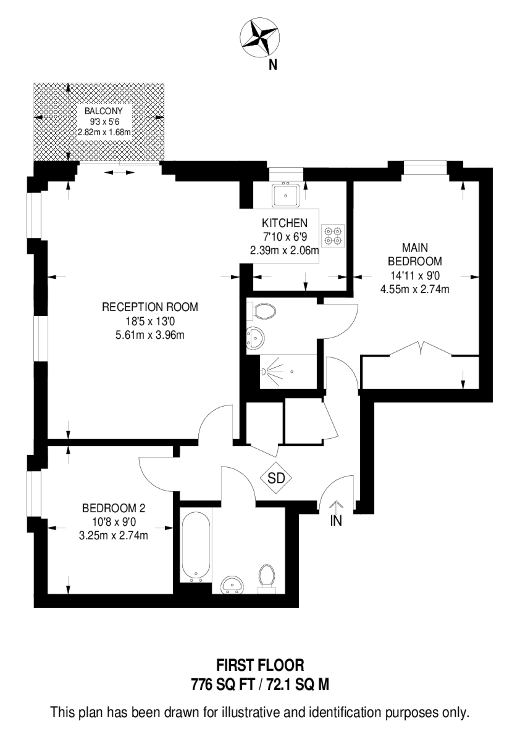 Highwood Close, East Dulwich floorplan