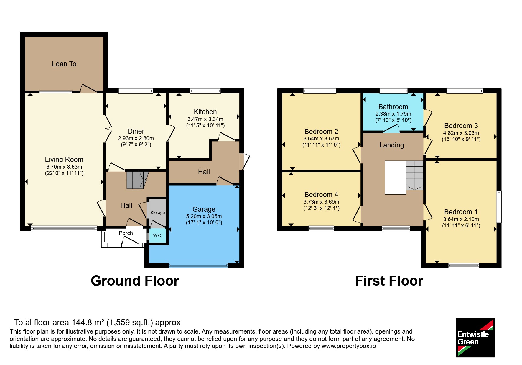 21, Woodlands Way, Preston floorplan