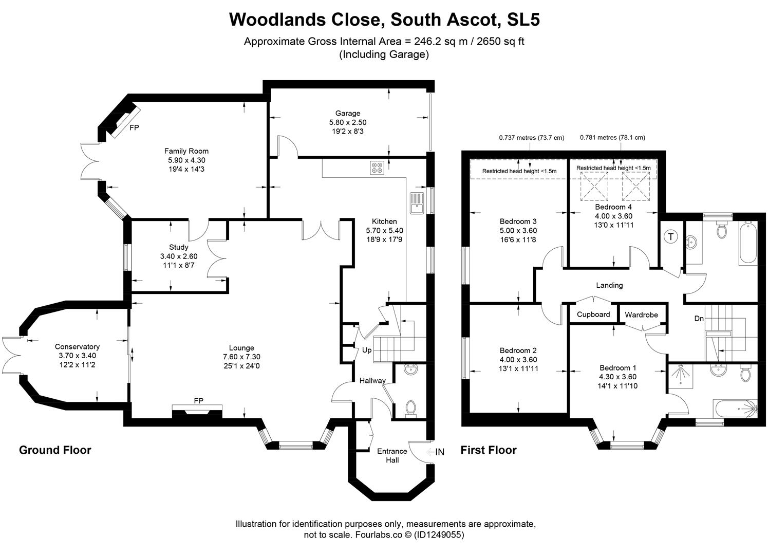 5, Woodlands Close, Ascot floorplan