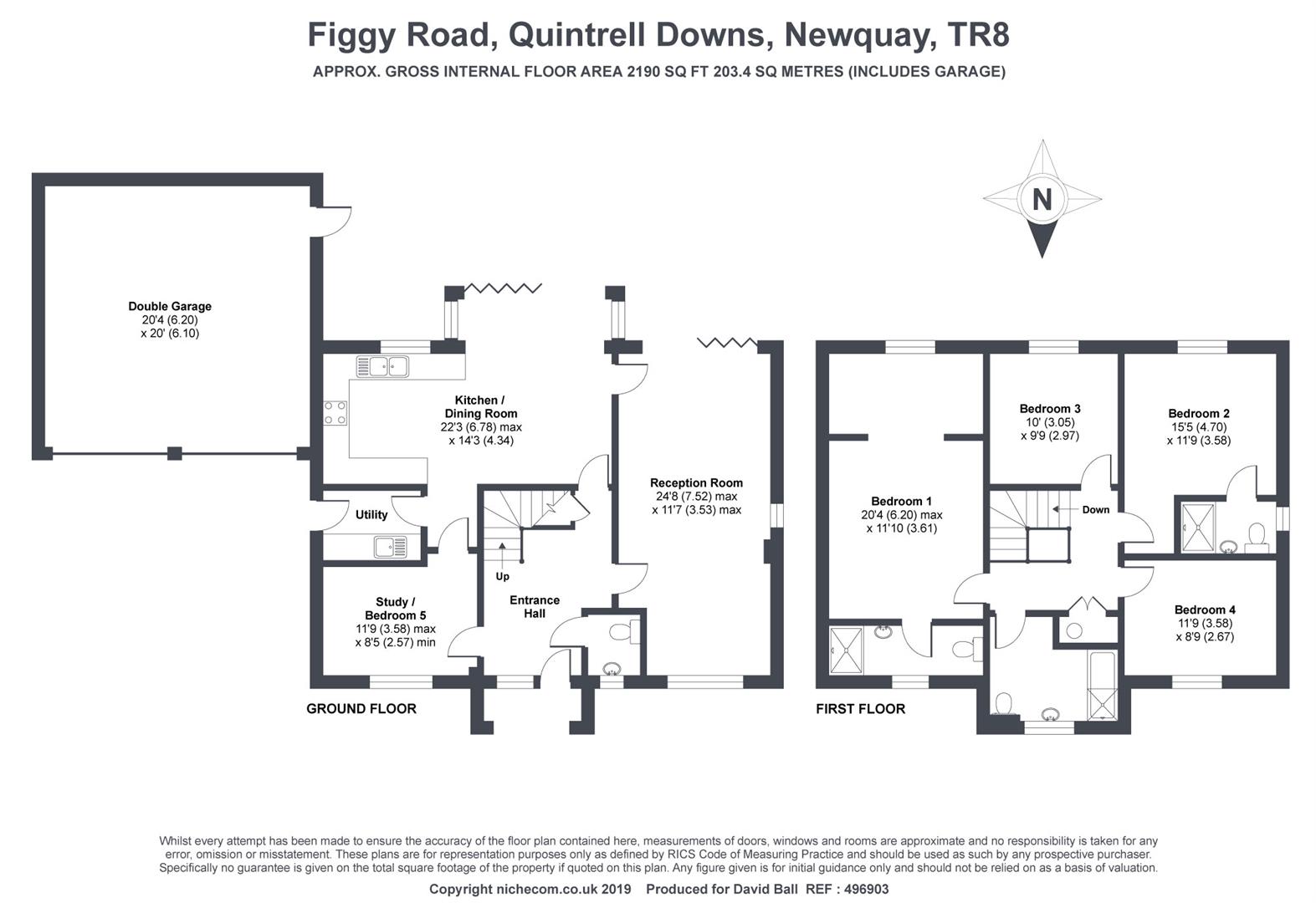 5 bed detached house for sale in Figgy Road, Quintrell Downs, Newquay