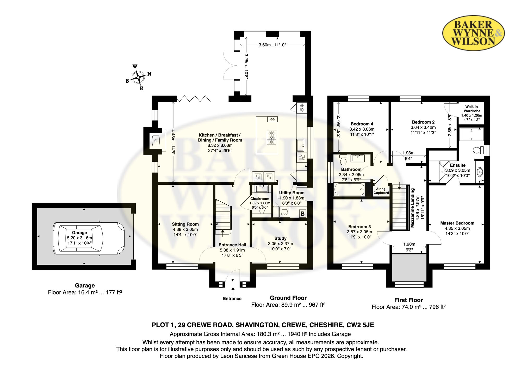 Plot 1, 29, Crewe Road, Crewe floorplan