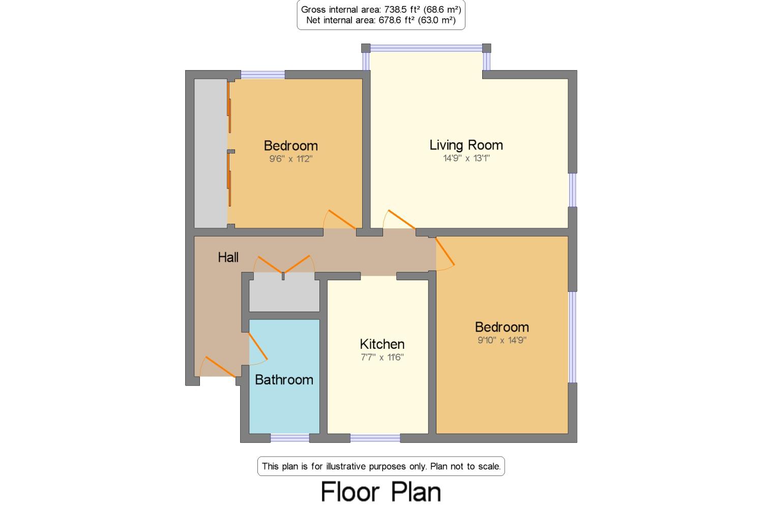 2 Bedrooms Flat for sale in Goldstone Court, Windsor Close, Hove, East Sussex BN3