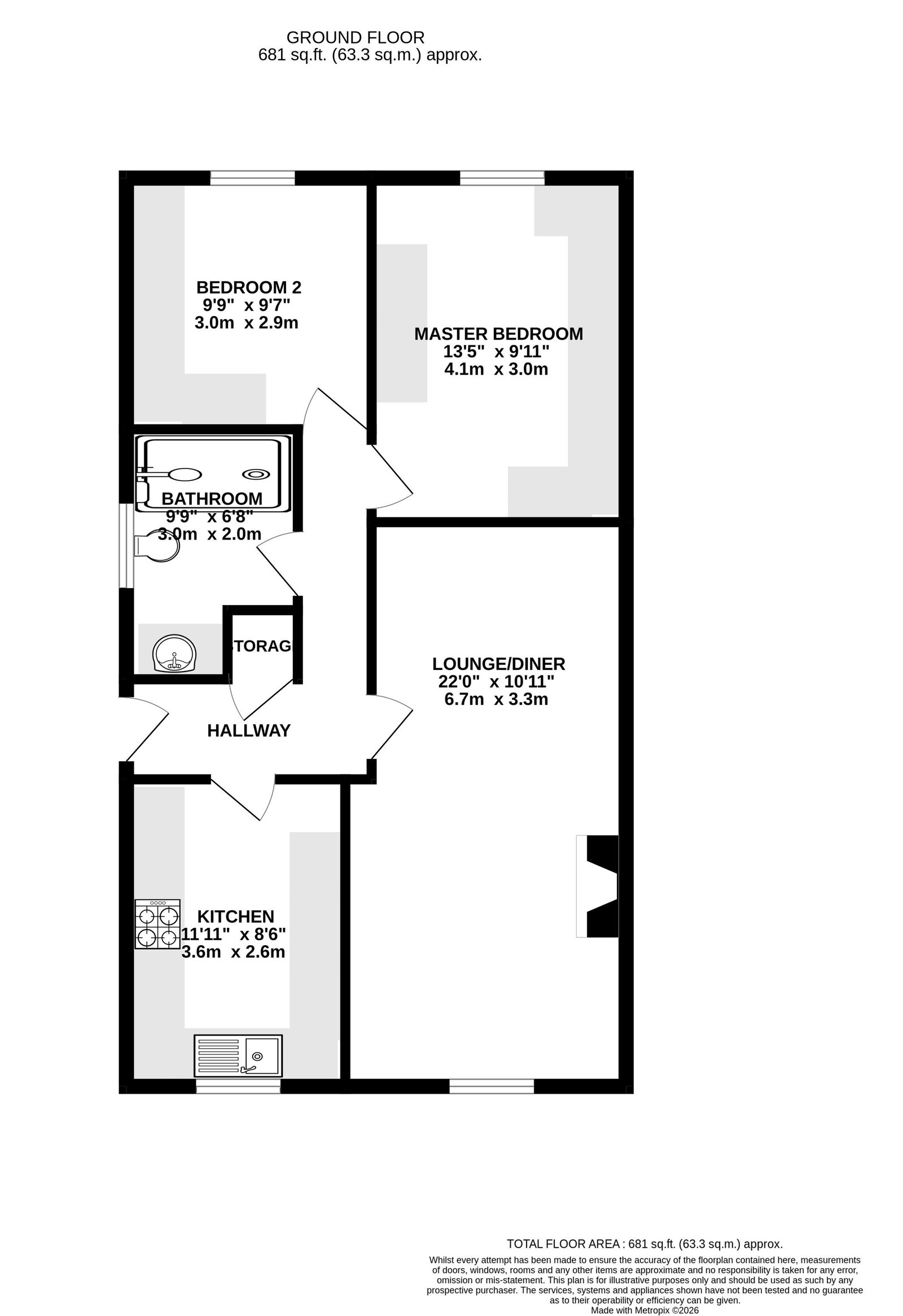 79, Little Hallam Lane, Ilkeston floorplan