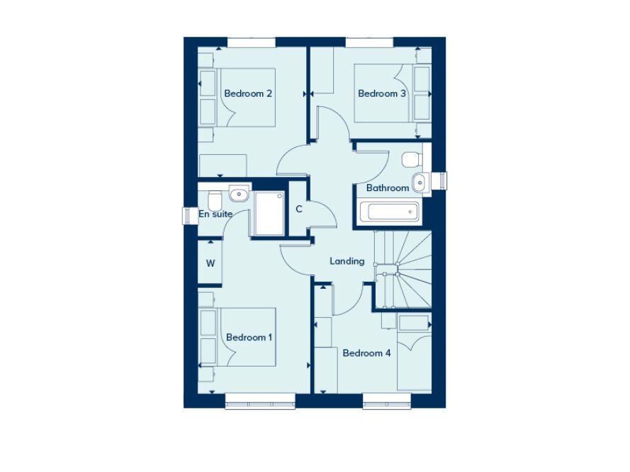 198, Woolhouse Way, Norwich floorplan