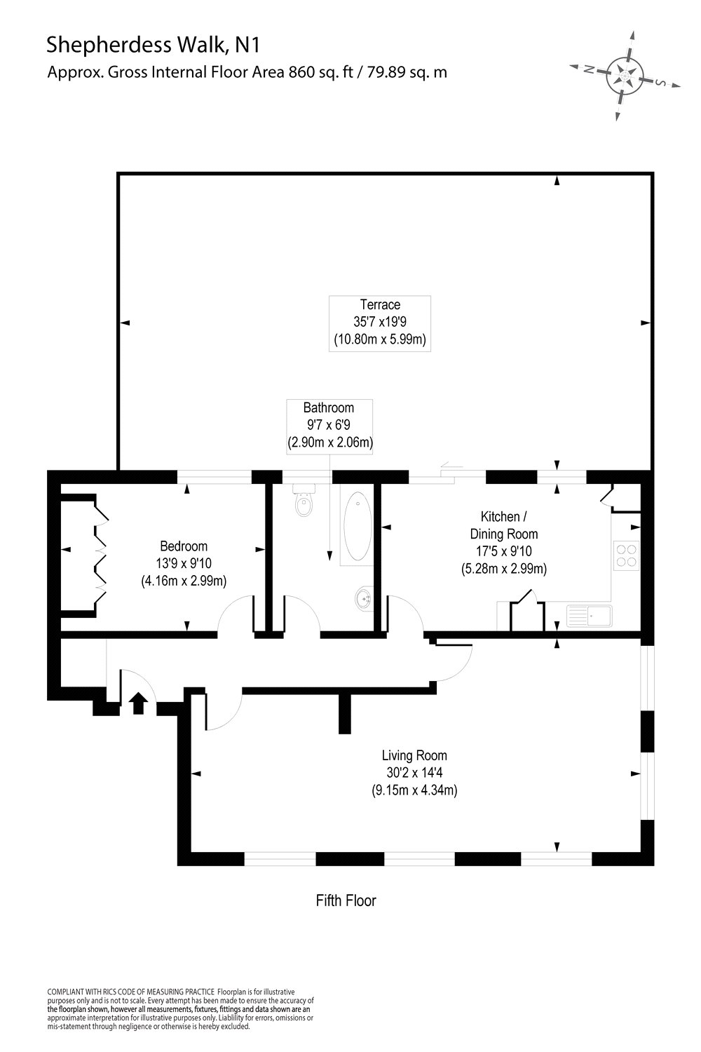 2 Bedrooms Flat for sale in Shepherdess Walk, London N1