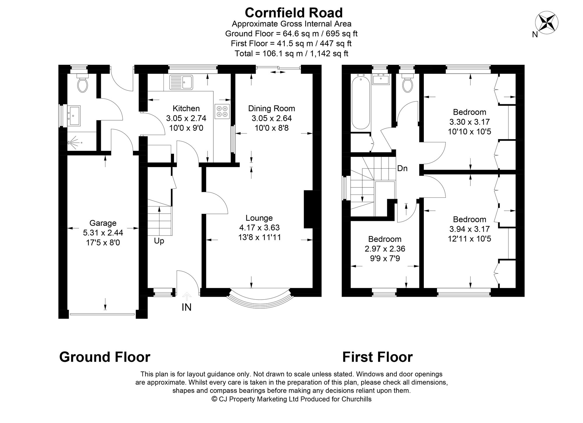 33 Cornfield Road, Bushey floorplan