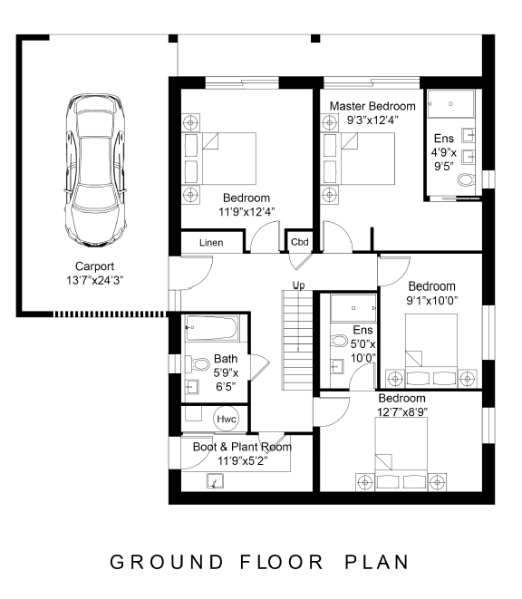 Bespoke Self-Build At Cleave Wood,, Langmead Drive, Devon floorplan