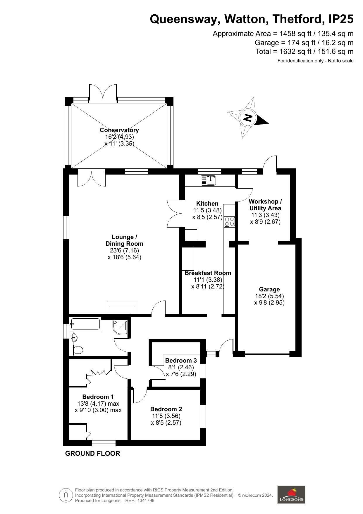 15, Queensway, Thetford floorplan