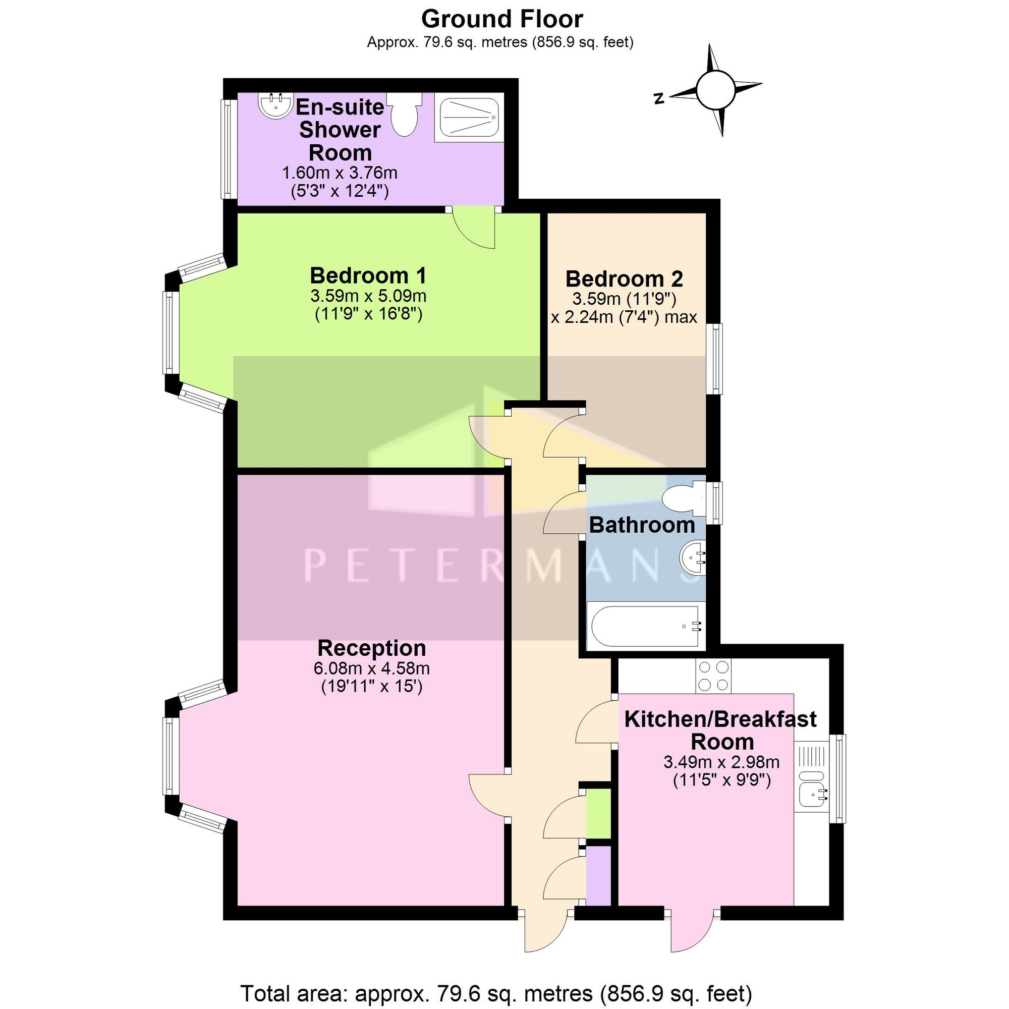 1 Penshurst Court, Edgware floorplan