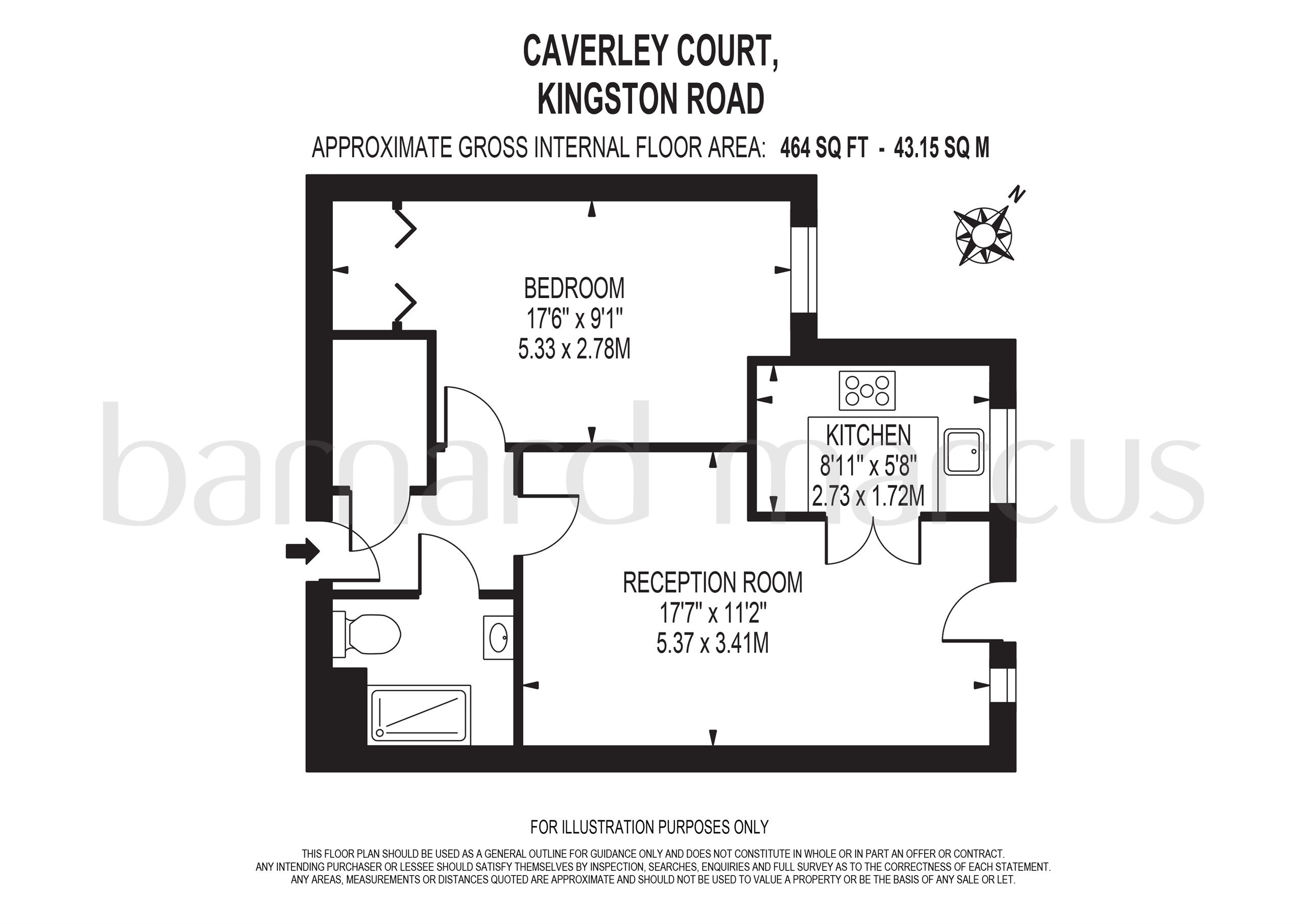 Flat 25, Calverley Court, 370-374, Kingston Road, EPSOM floorplan