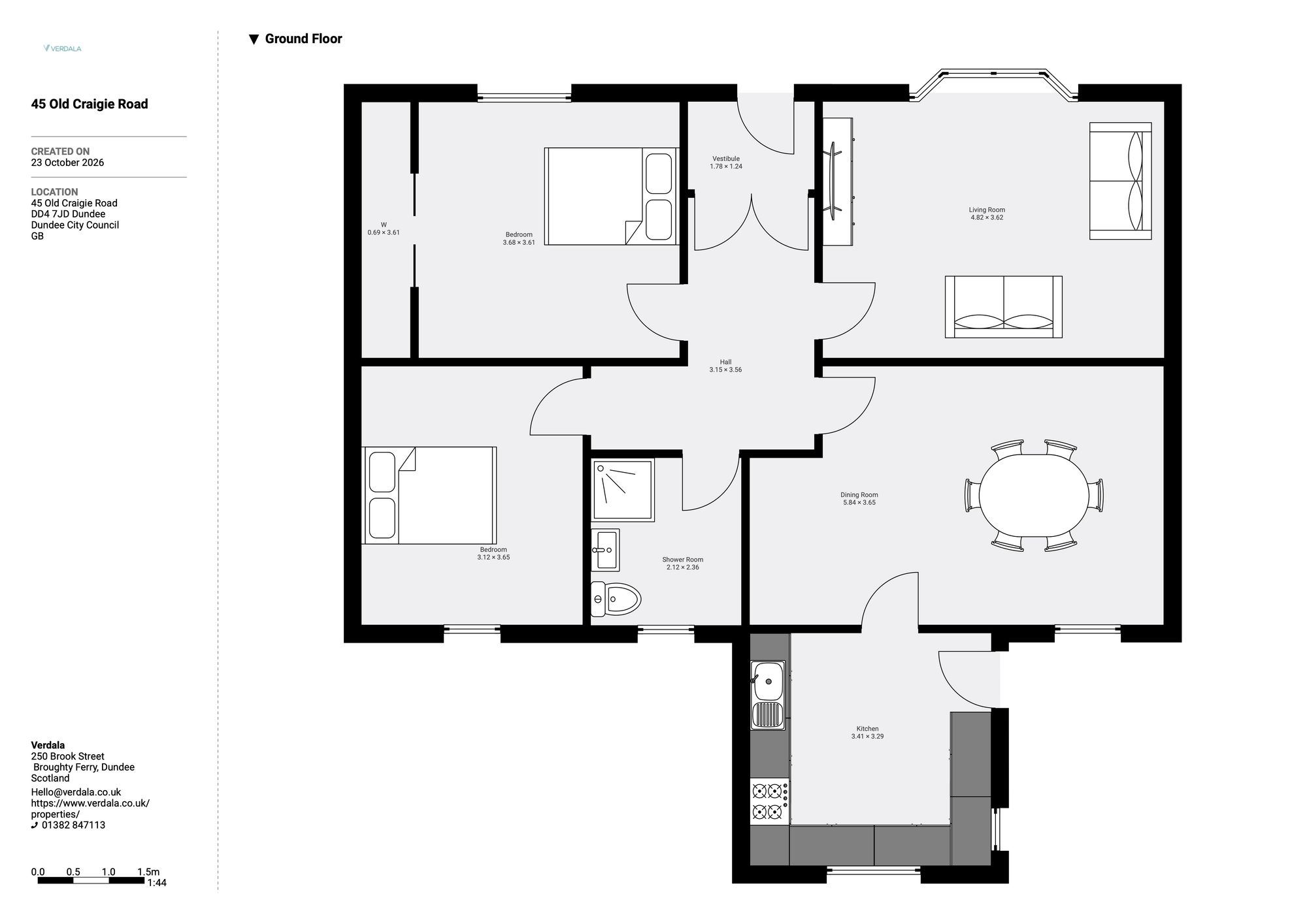 45 Old Craigie Road, Dundee floorplan